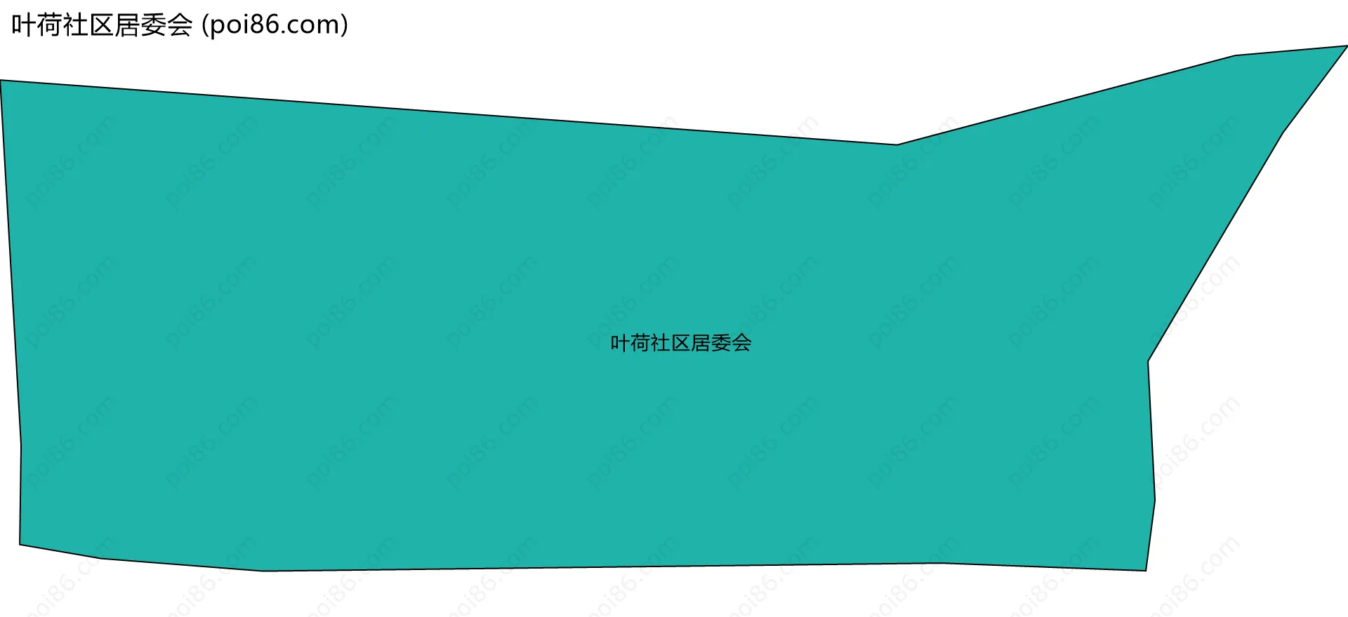 叶荷社区居委会边界地图