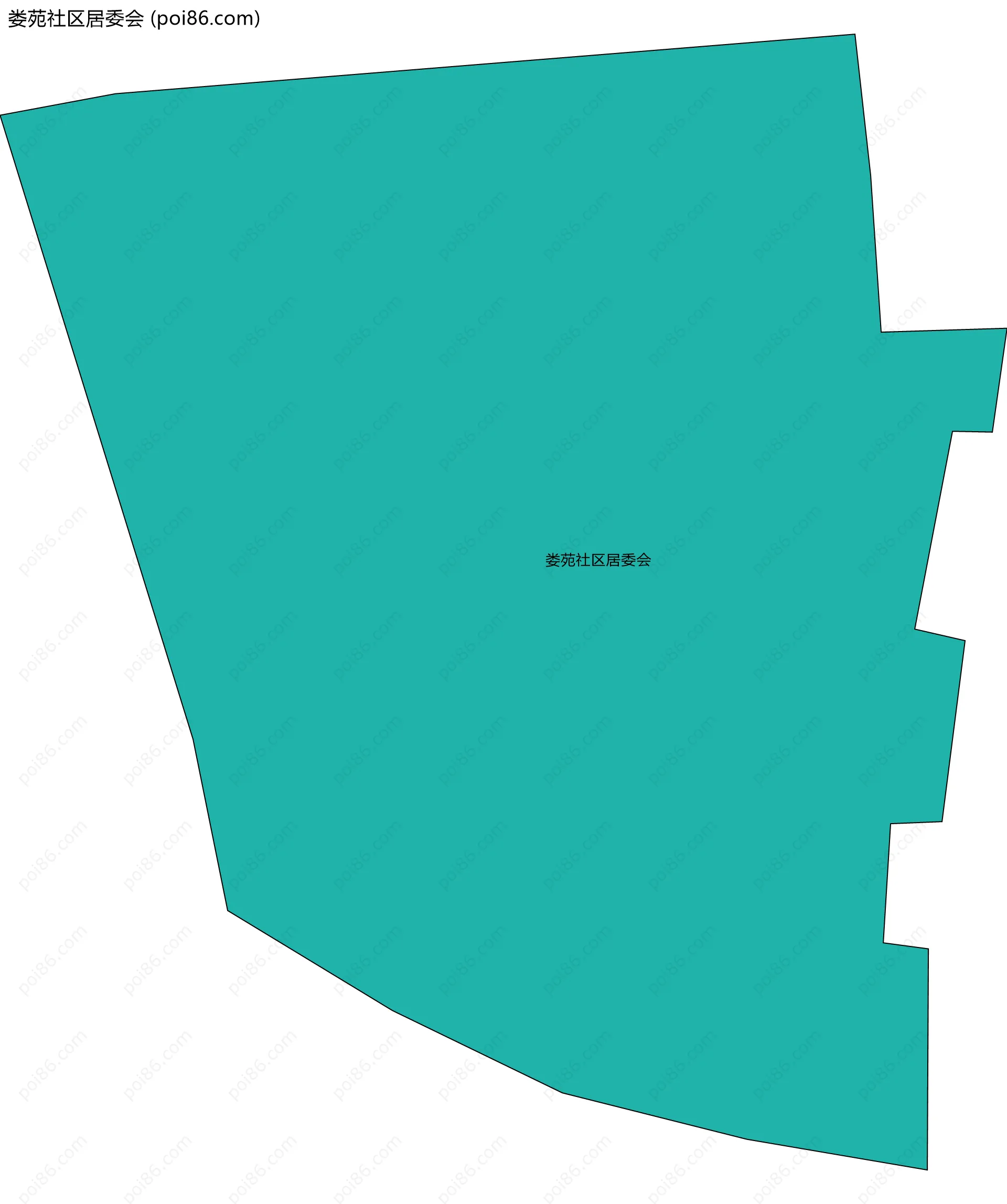 娄苑社区居委会边界地图