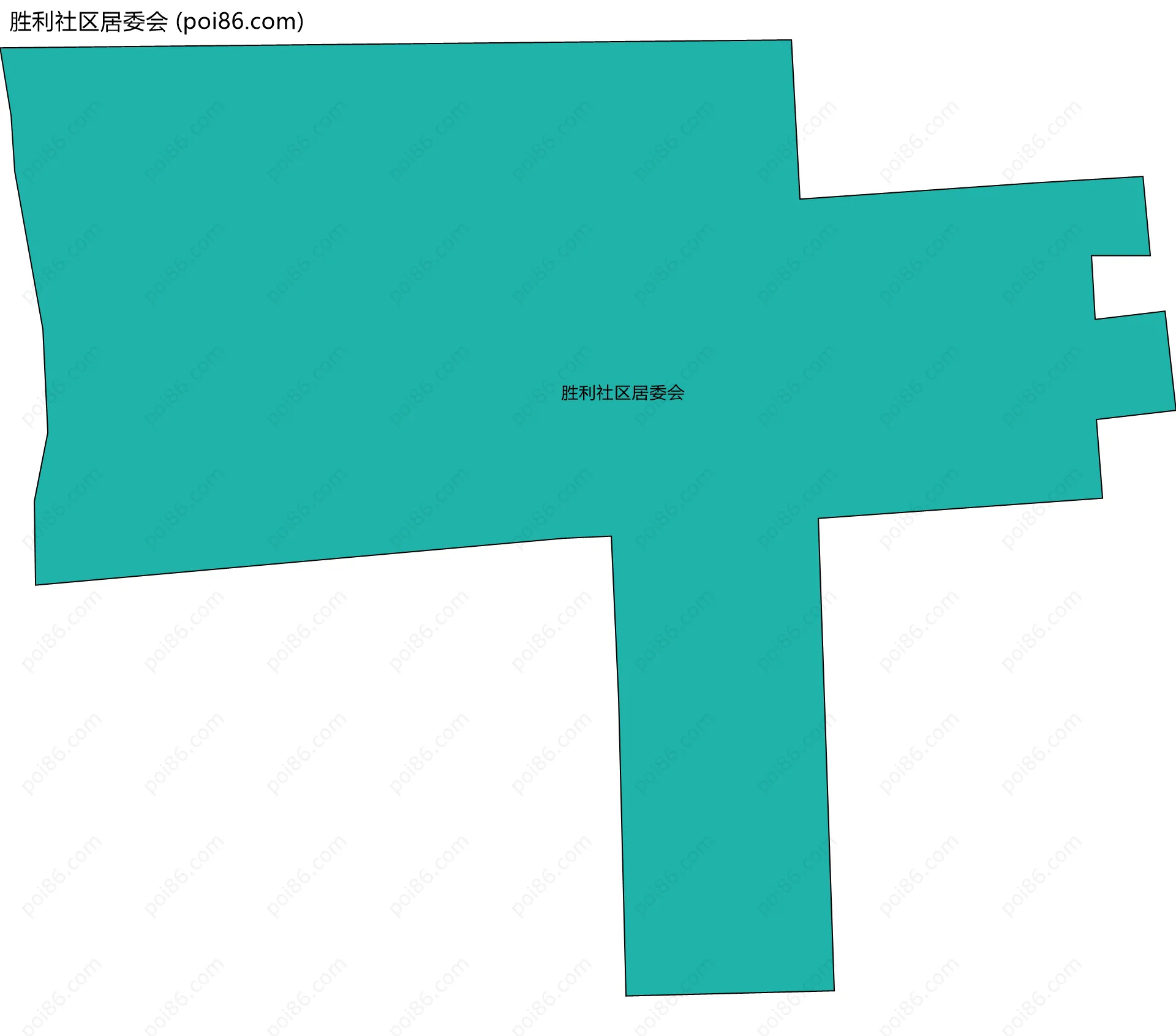 胜利社区居委会边界地图