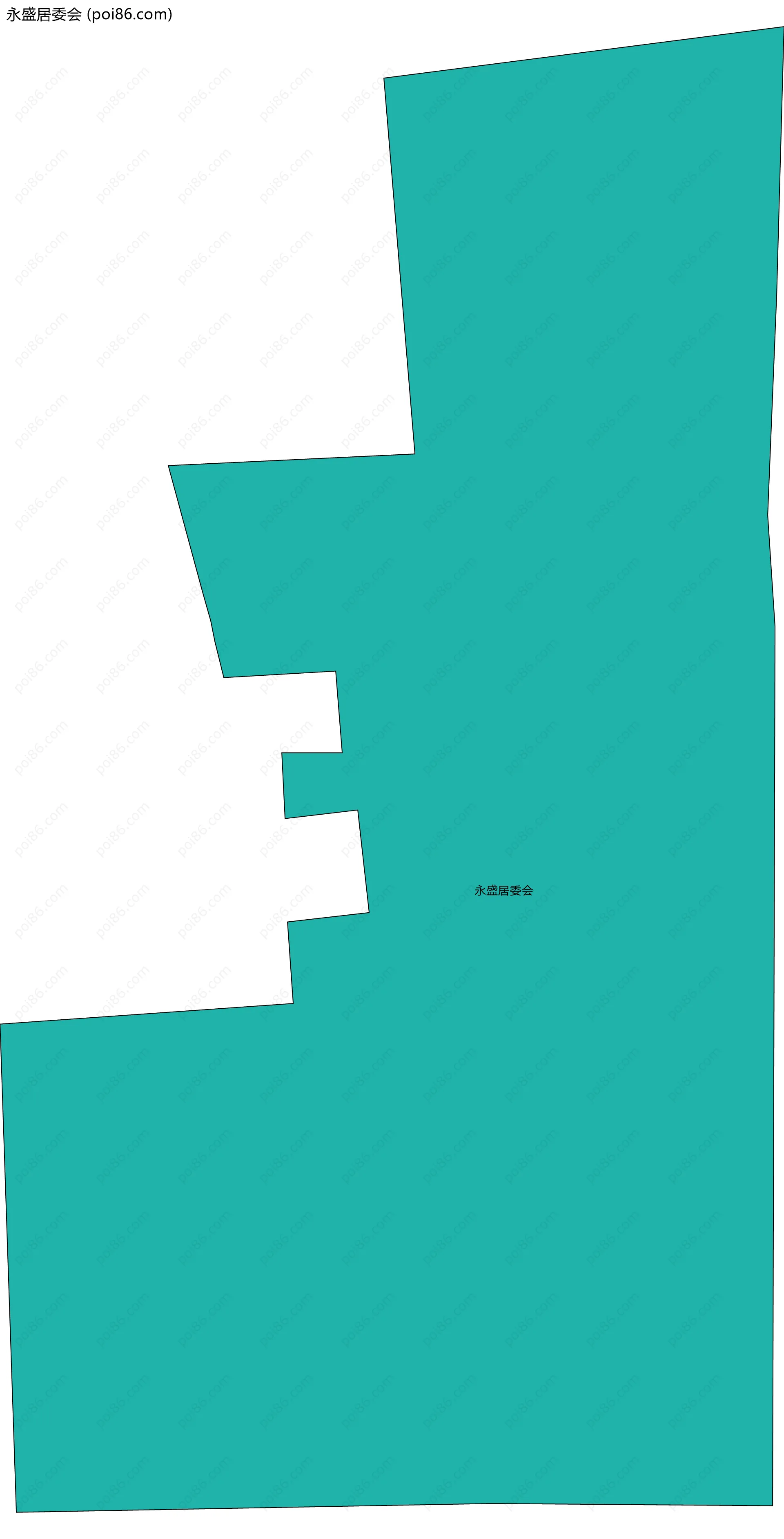 永盛居委会边界地图