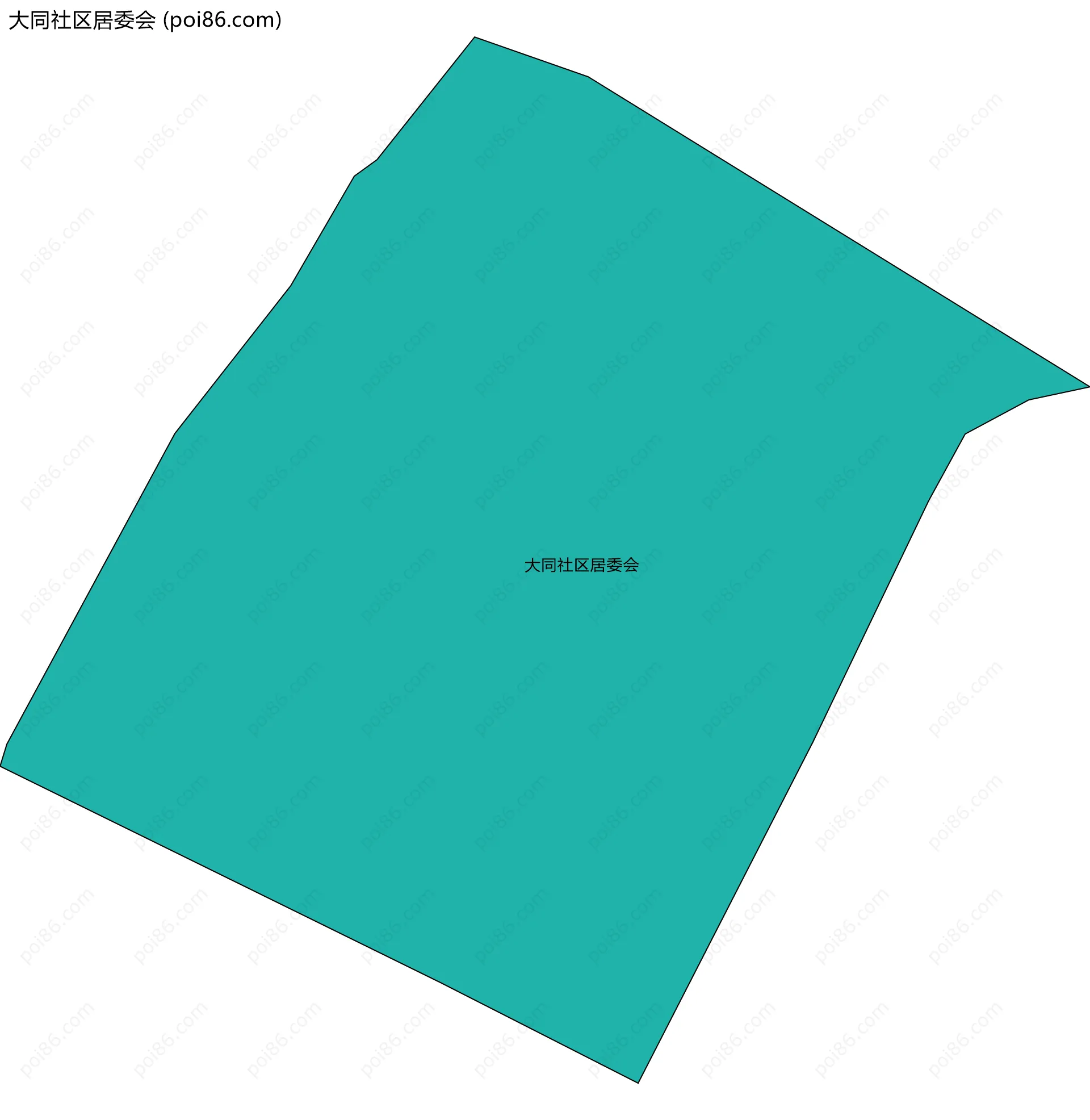 大同社区居委会边界地图