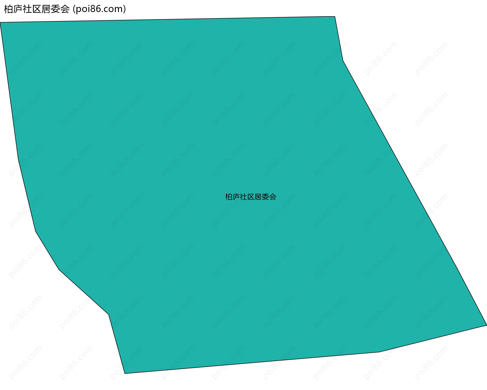 柏庐社区居委会边界地图