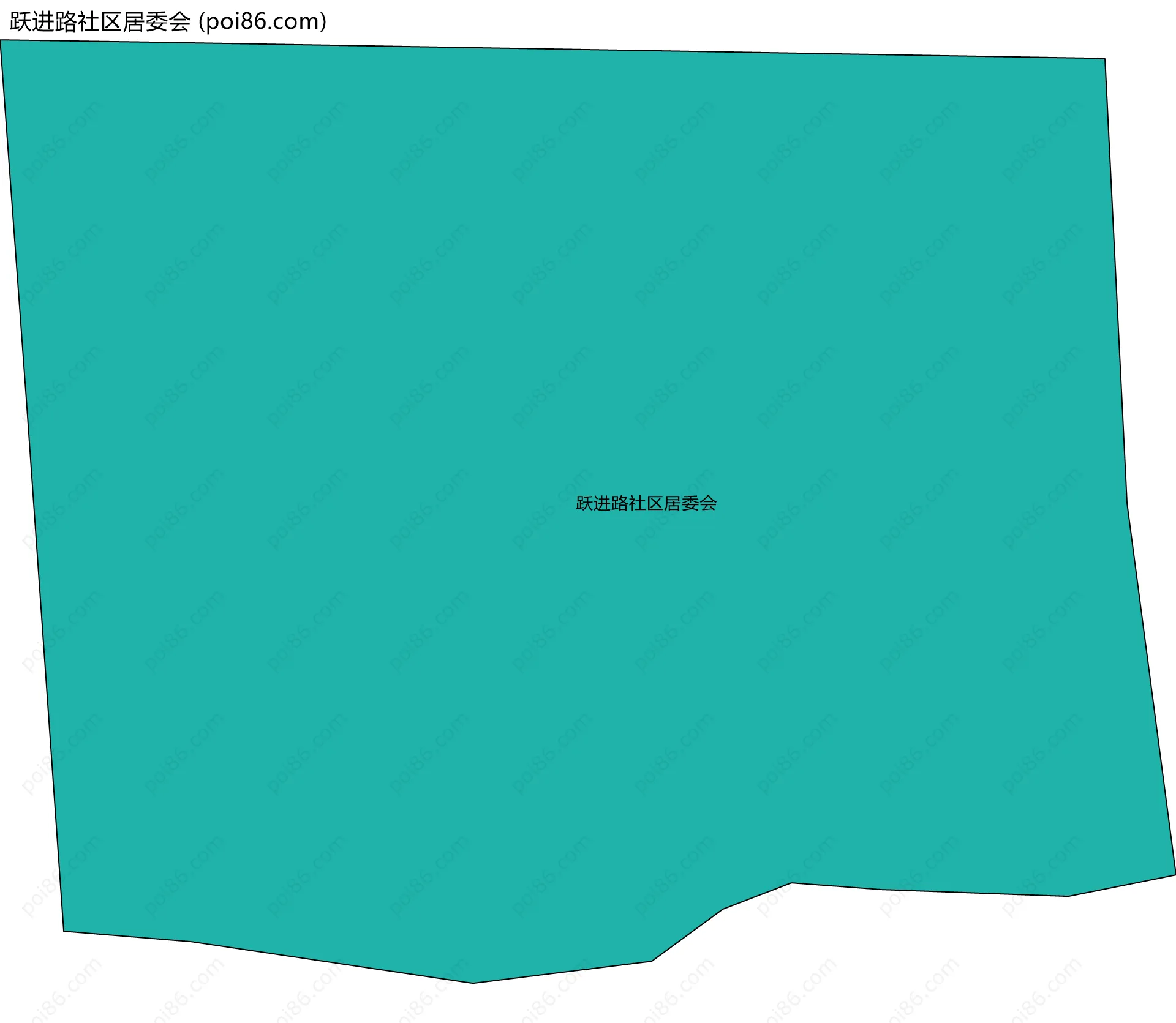 跃进路社区居委会边界地图
