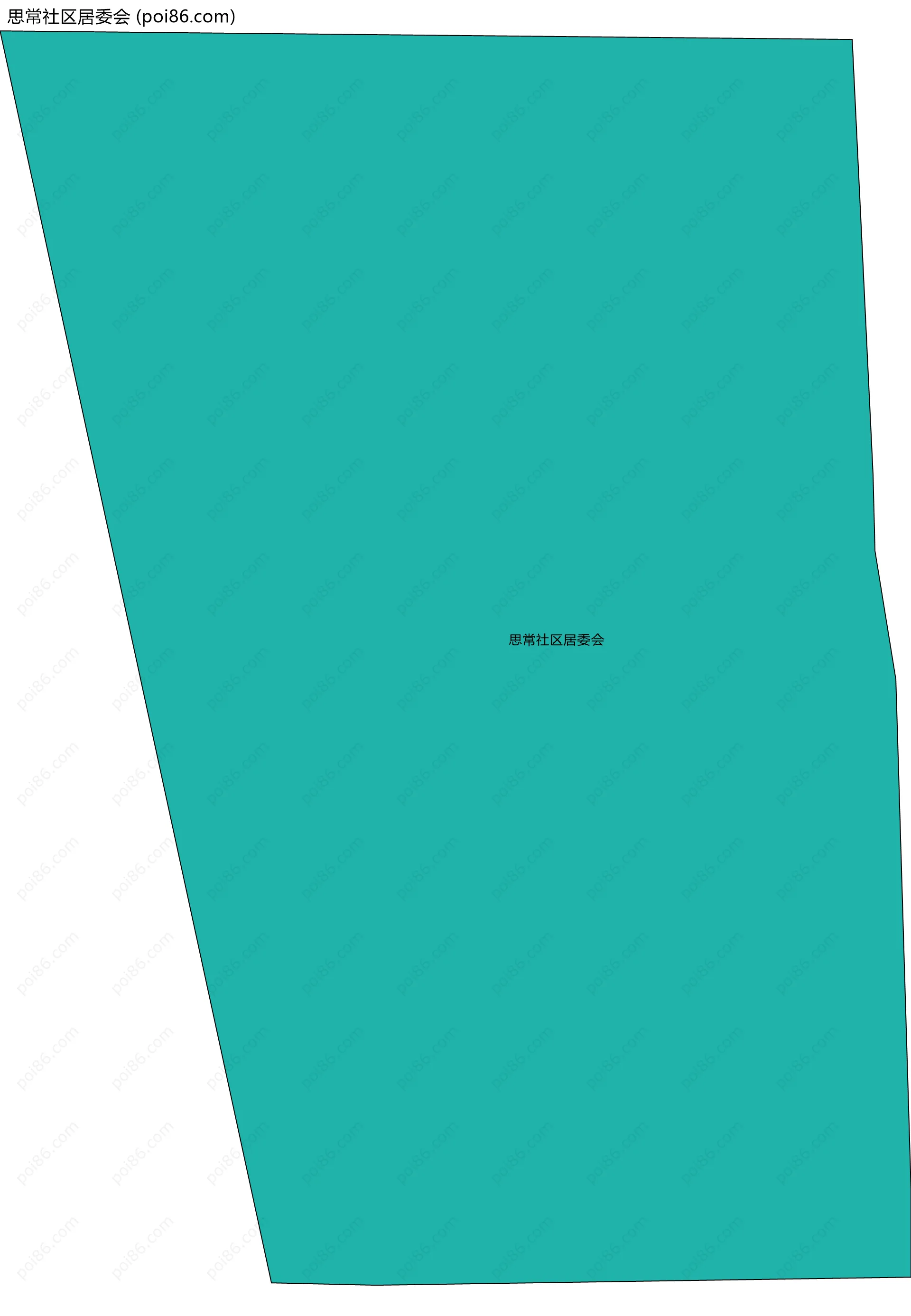 思常社区居委会边界地图