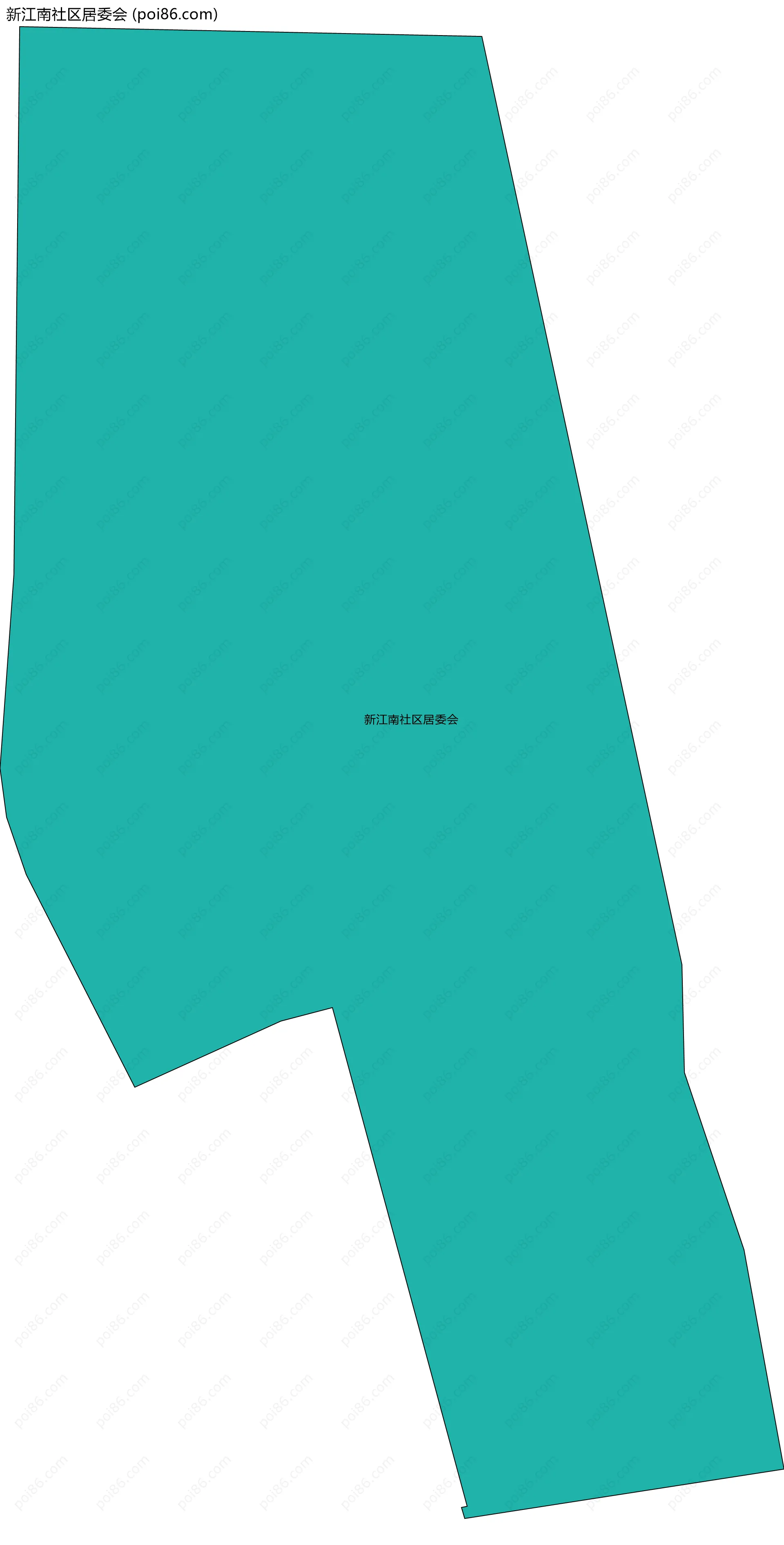 新江南社区居委会边界地图