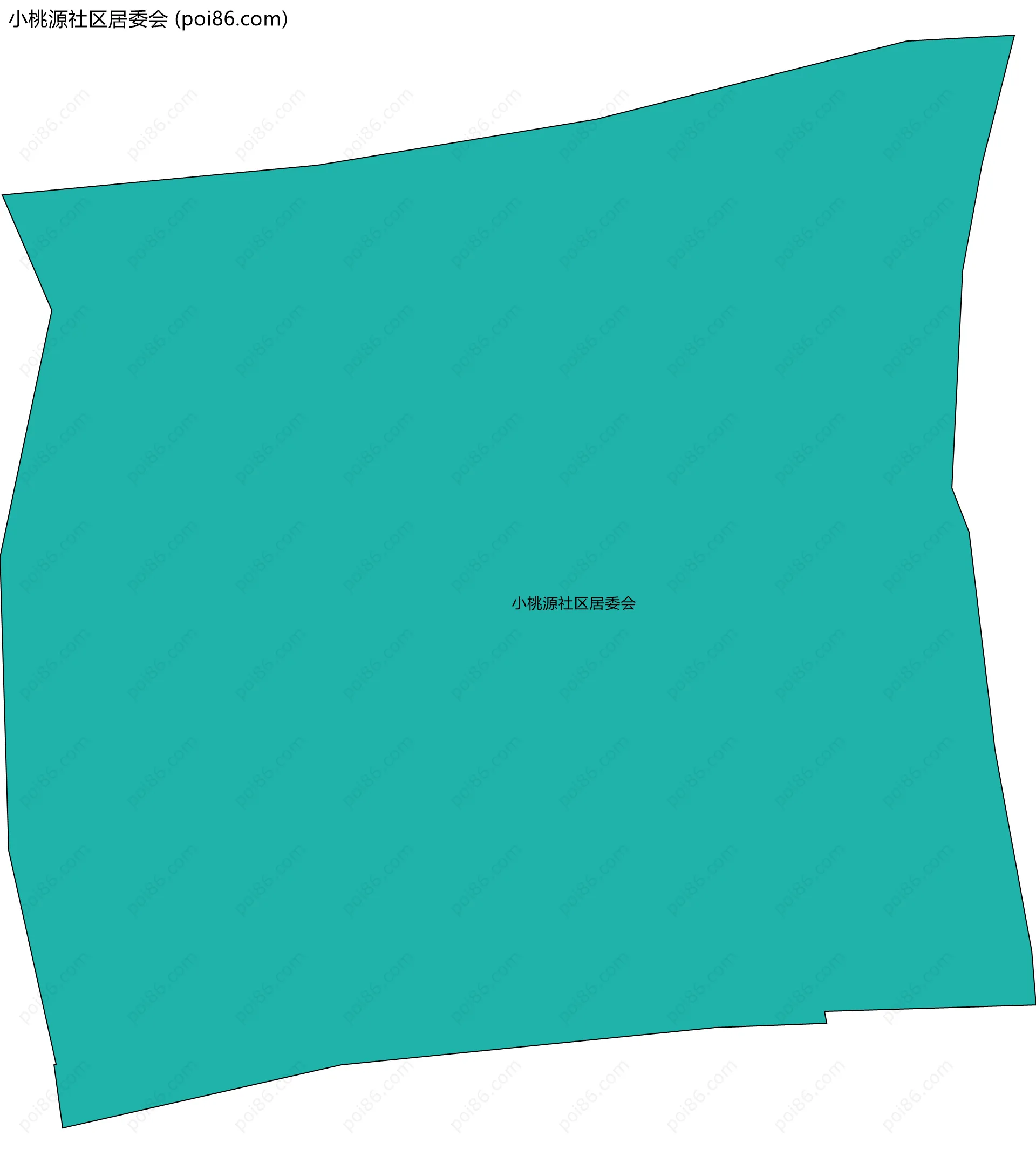小桃源社区居委会边界地图