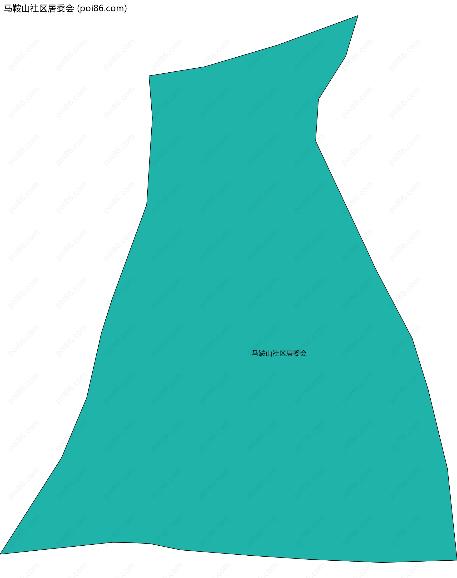 马鞍山社区居委会边界地图