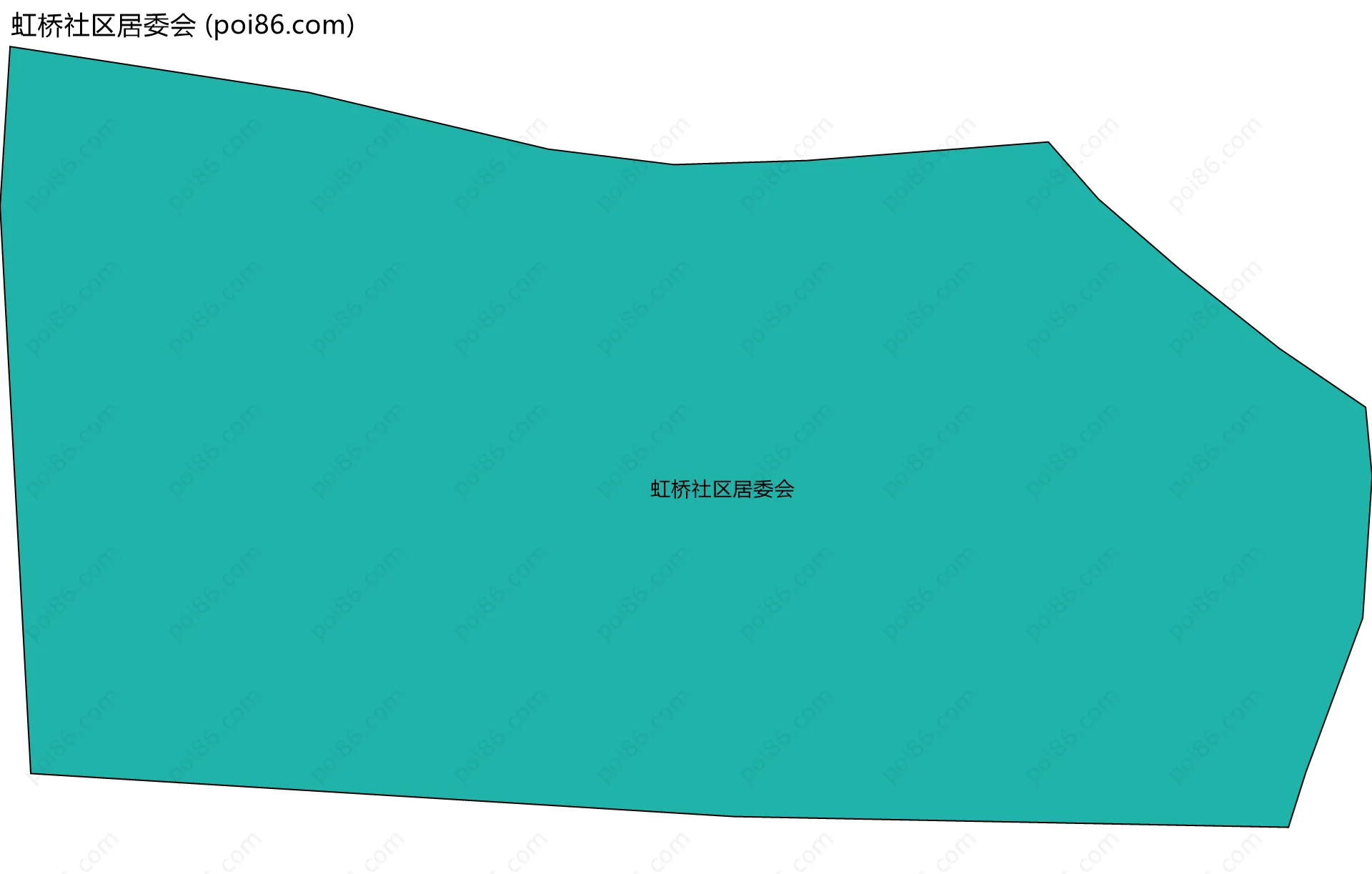 虹桥社区居委会边界地图