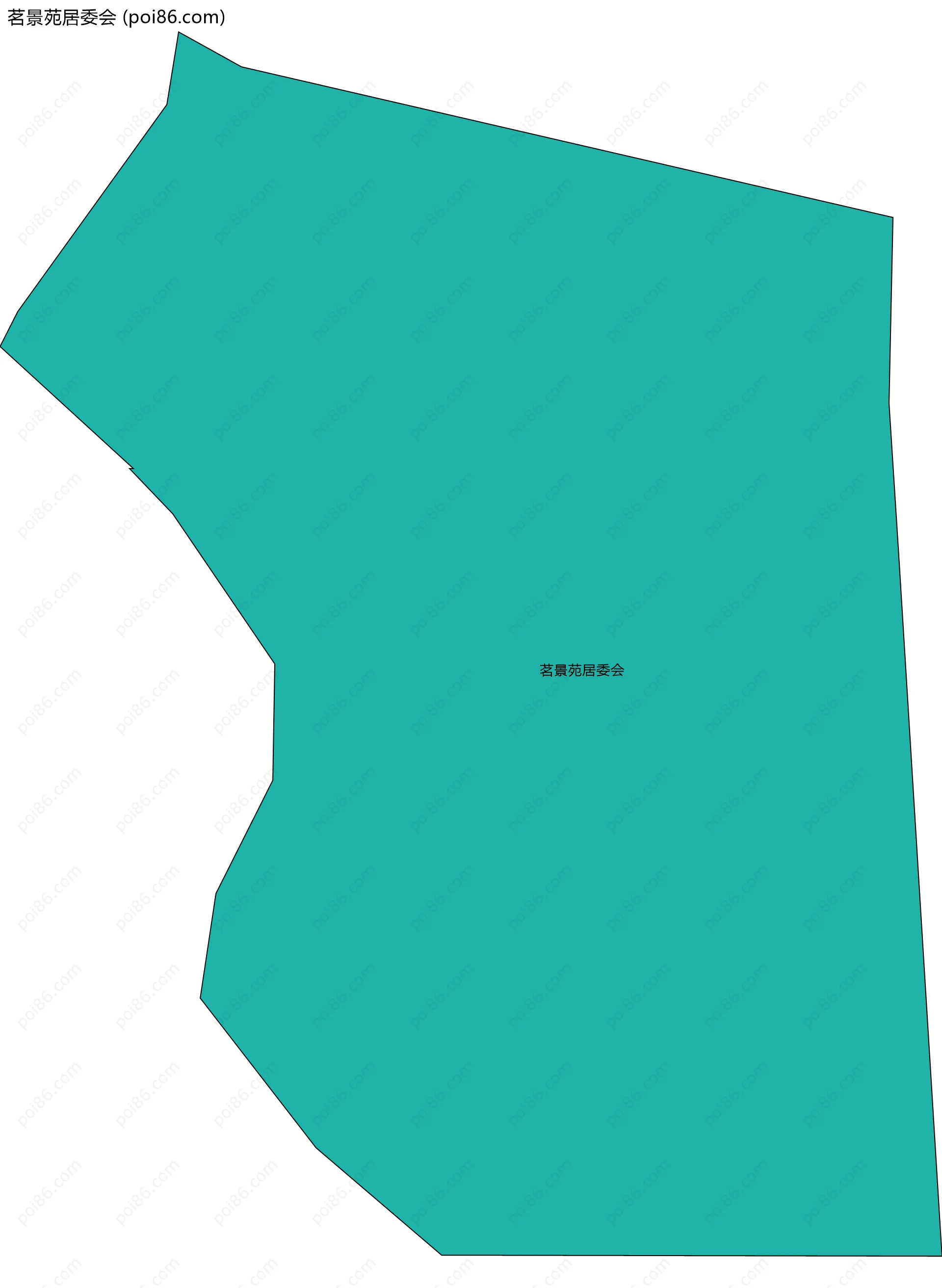 茗景苑居委会边界地图