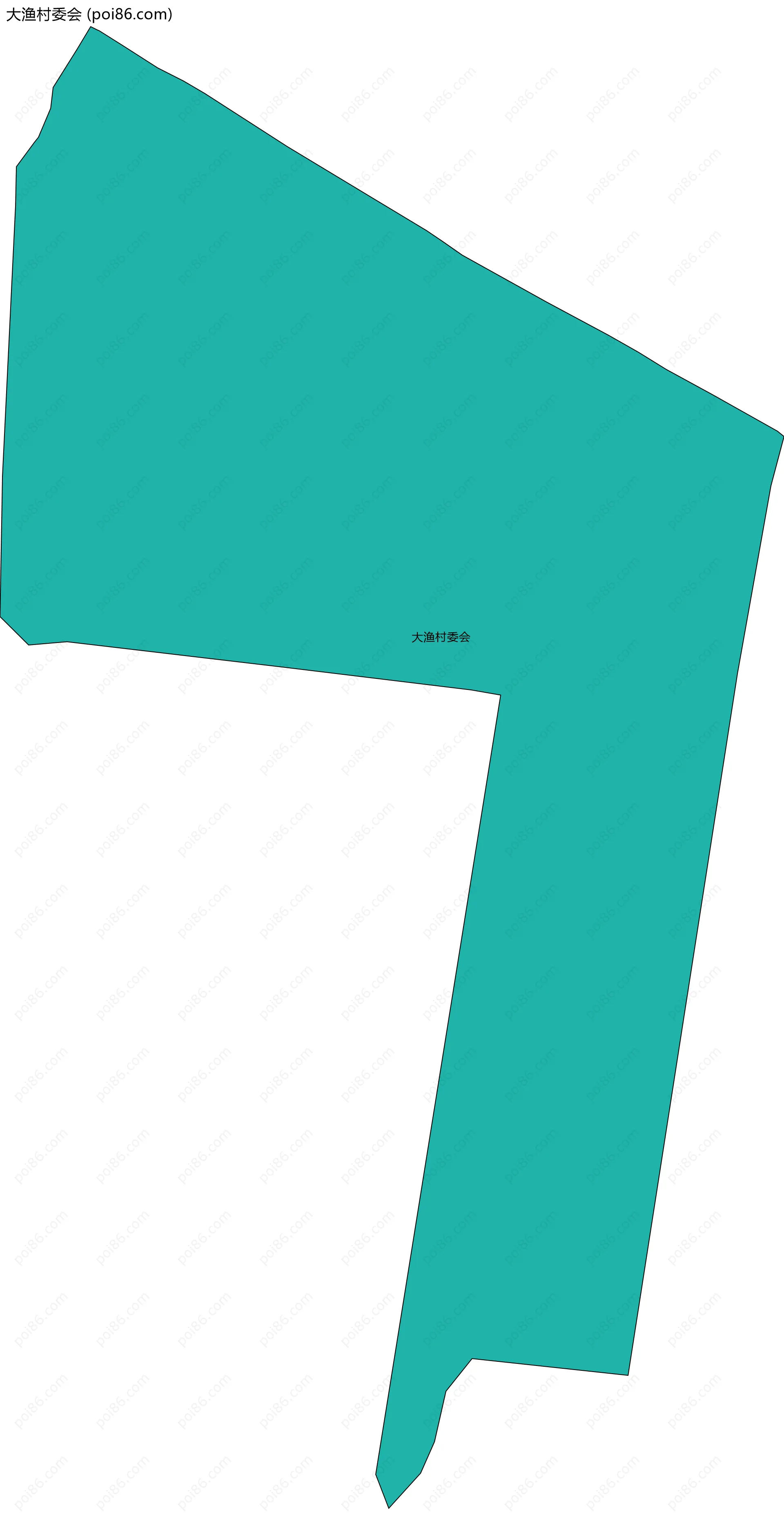 大渔村委会边界地图