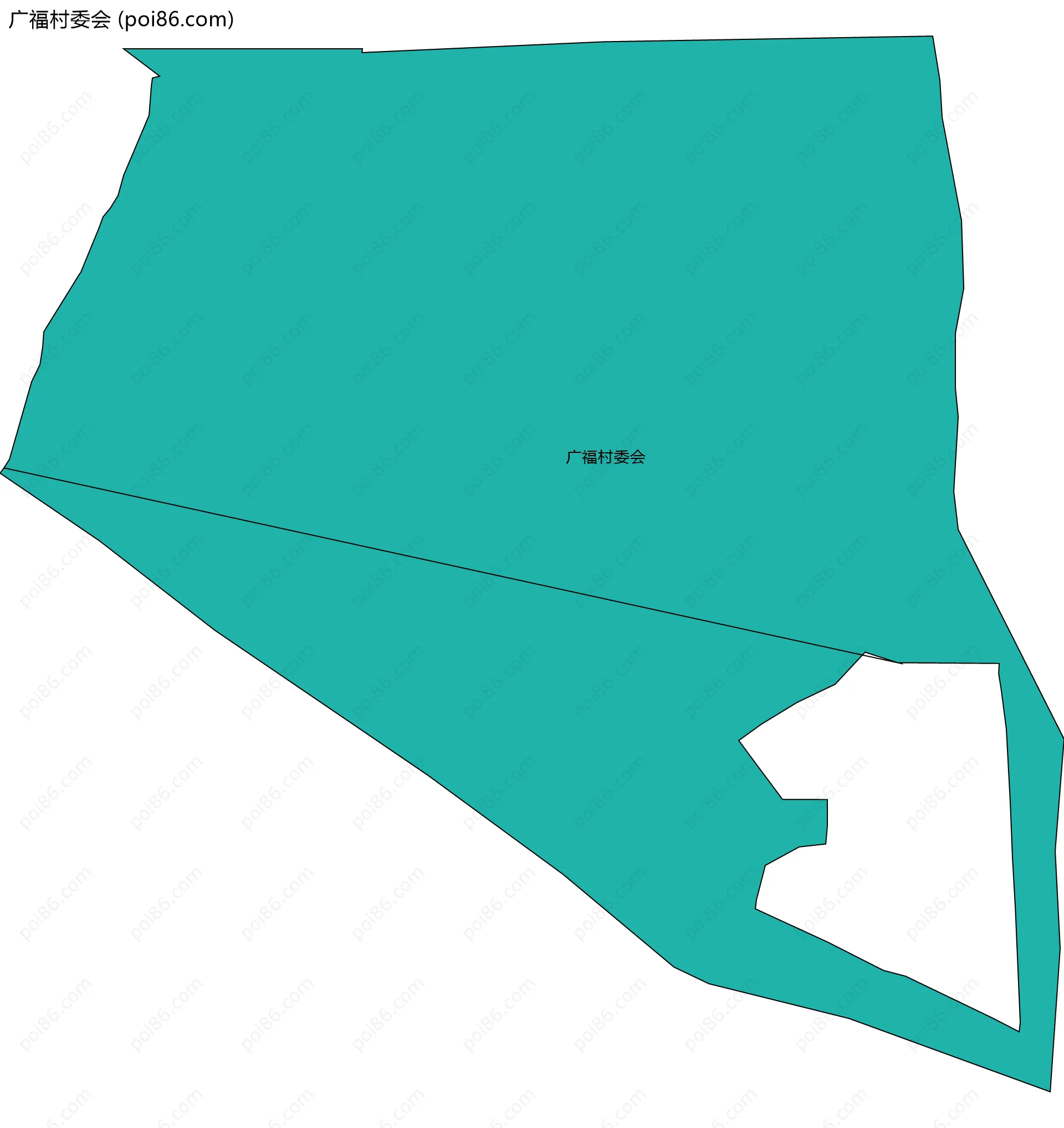 广福村委会边界地图