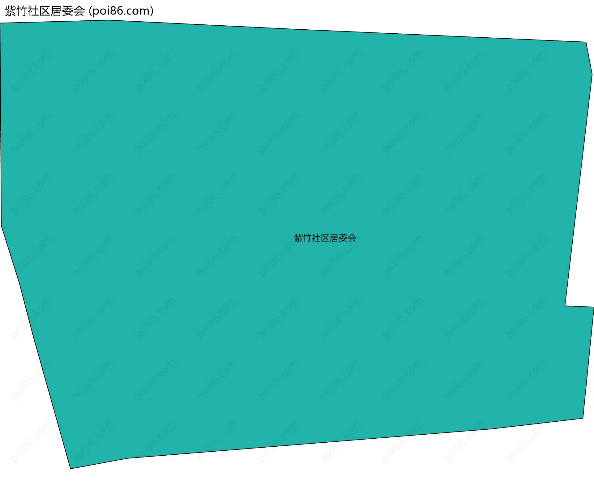 紫竹社区居委会边界地图