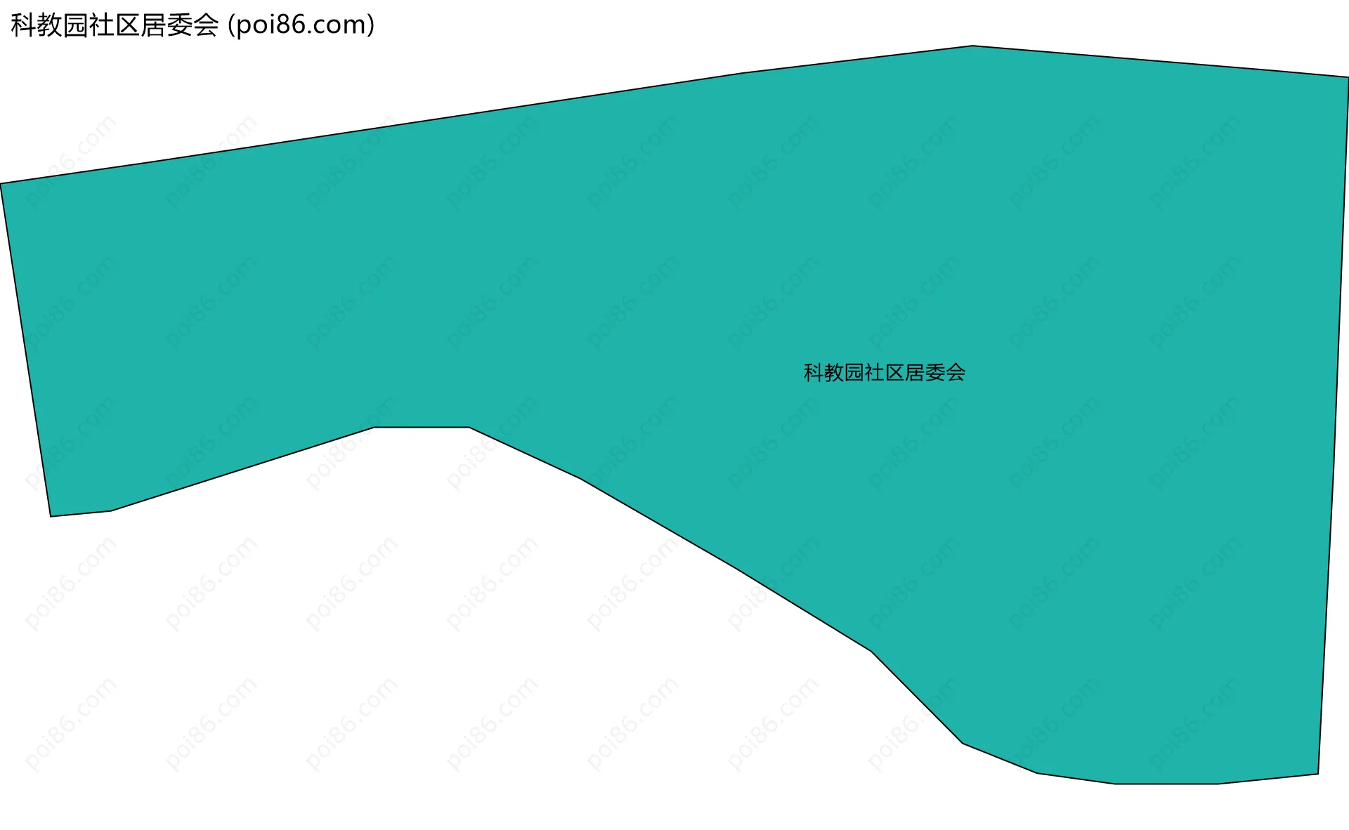 科教园社区居委会边界地图