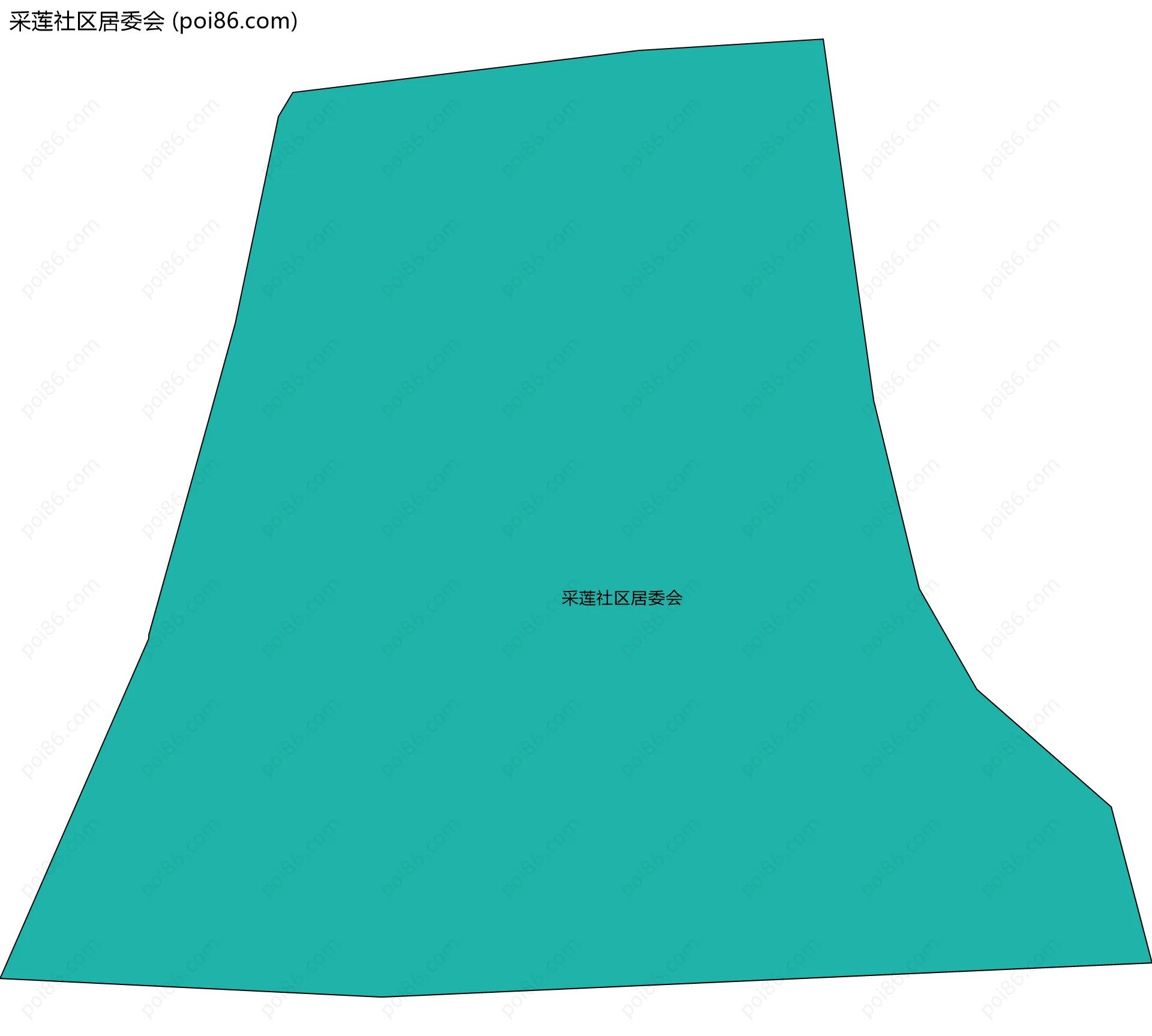 采莲社区居委会边界地图