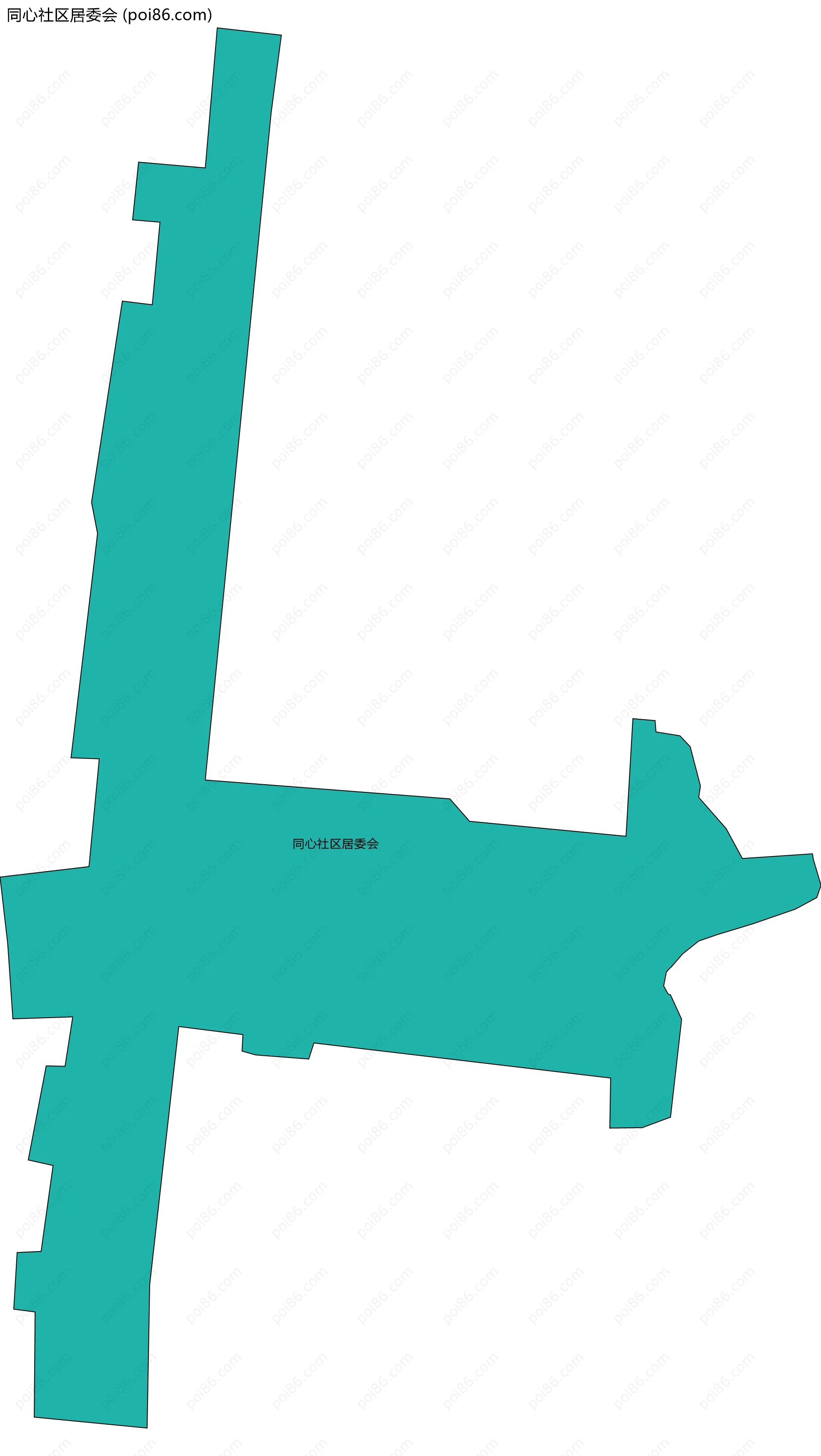 同心社区居委会边界地图