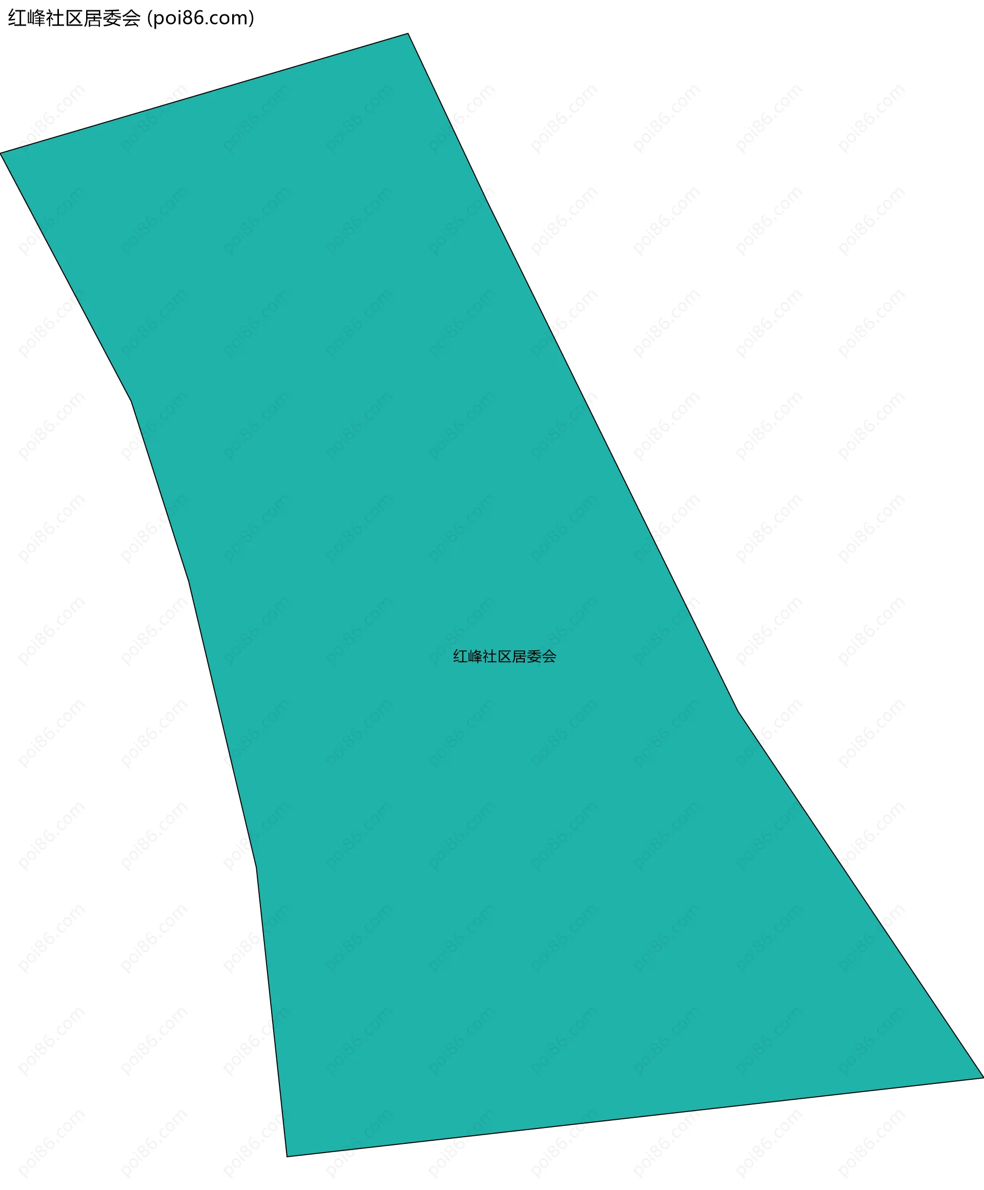 红峰社区居委会边界地图