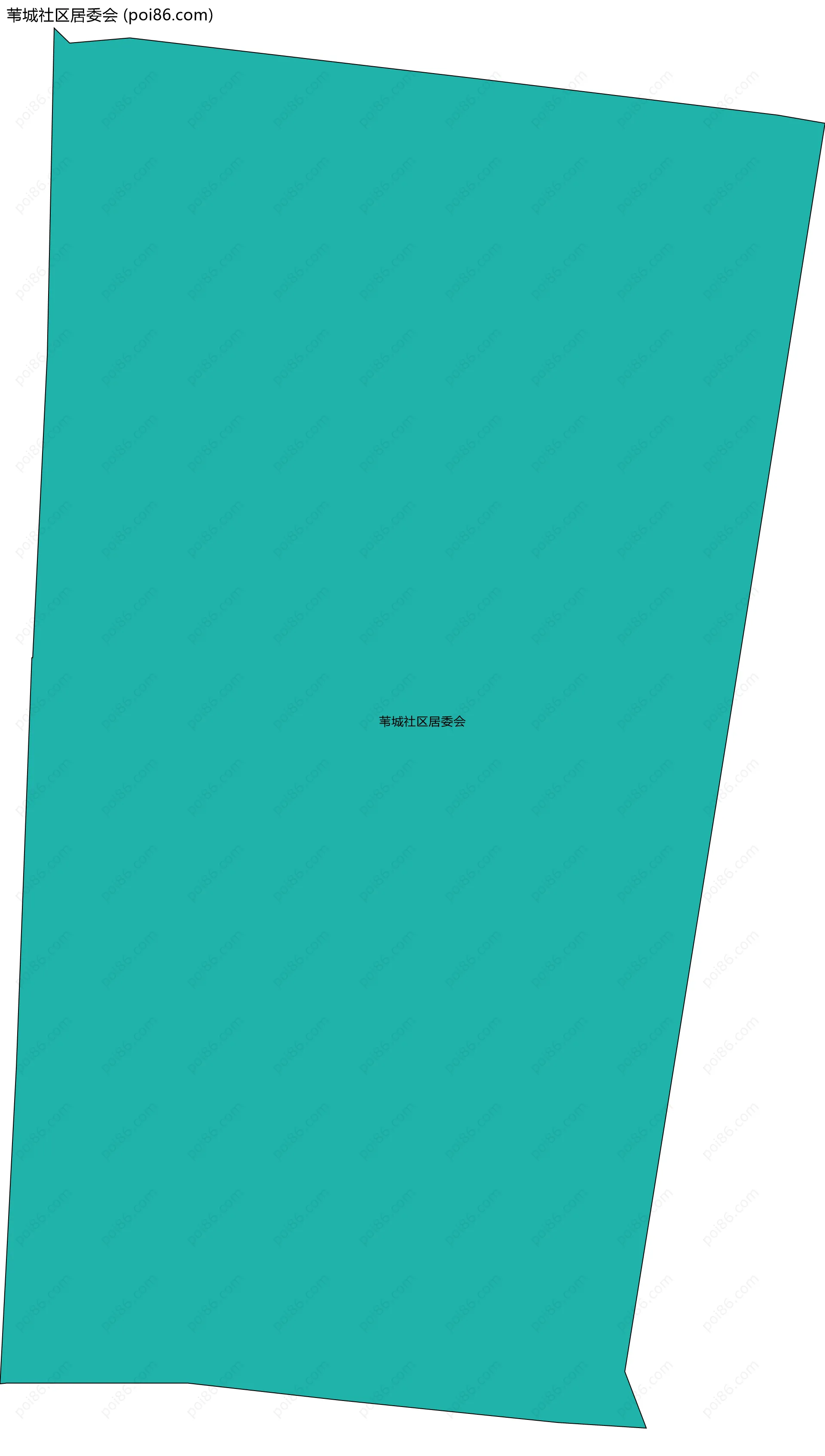 苇城社区居委会边界地图