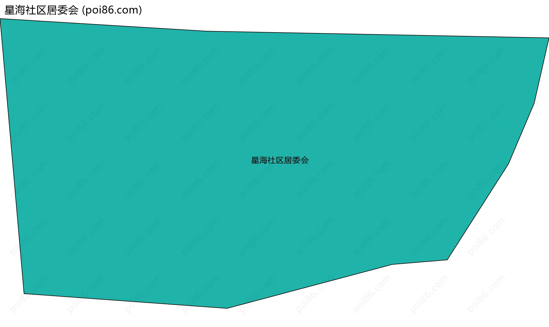 星海社区居委会边界地图