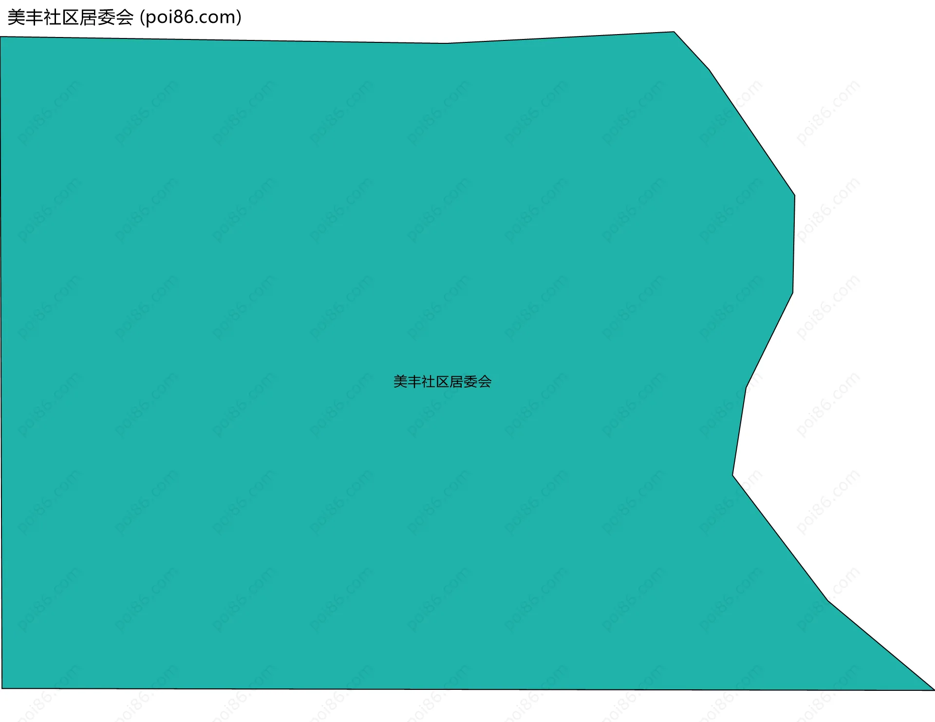 美丰社区居委会边界地图
