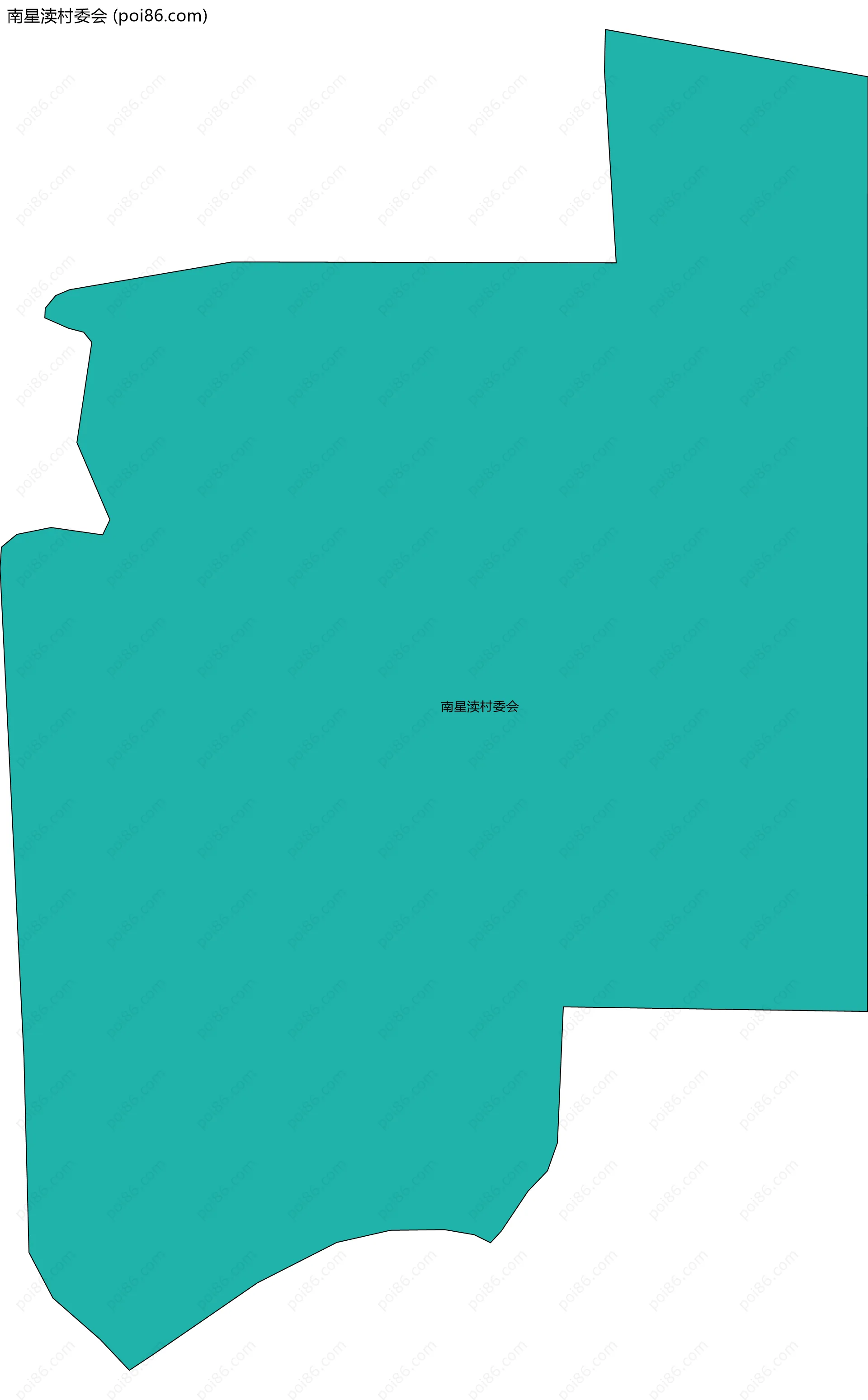 南星渎村委会边界地图