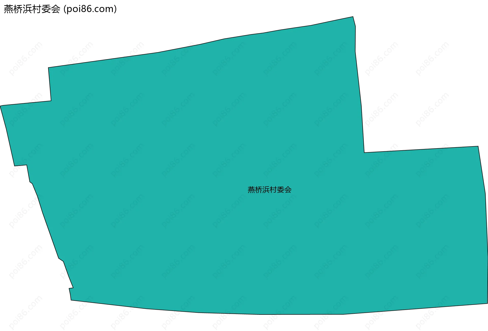 燕桥浜村委会边界地图