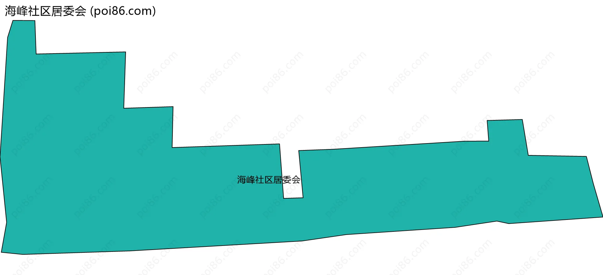 海峰社区居委会边界地图