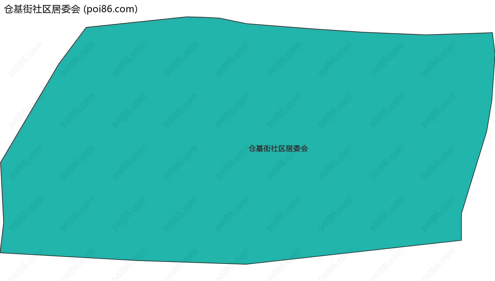 仓基街社区居委会边界地图