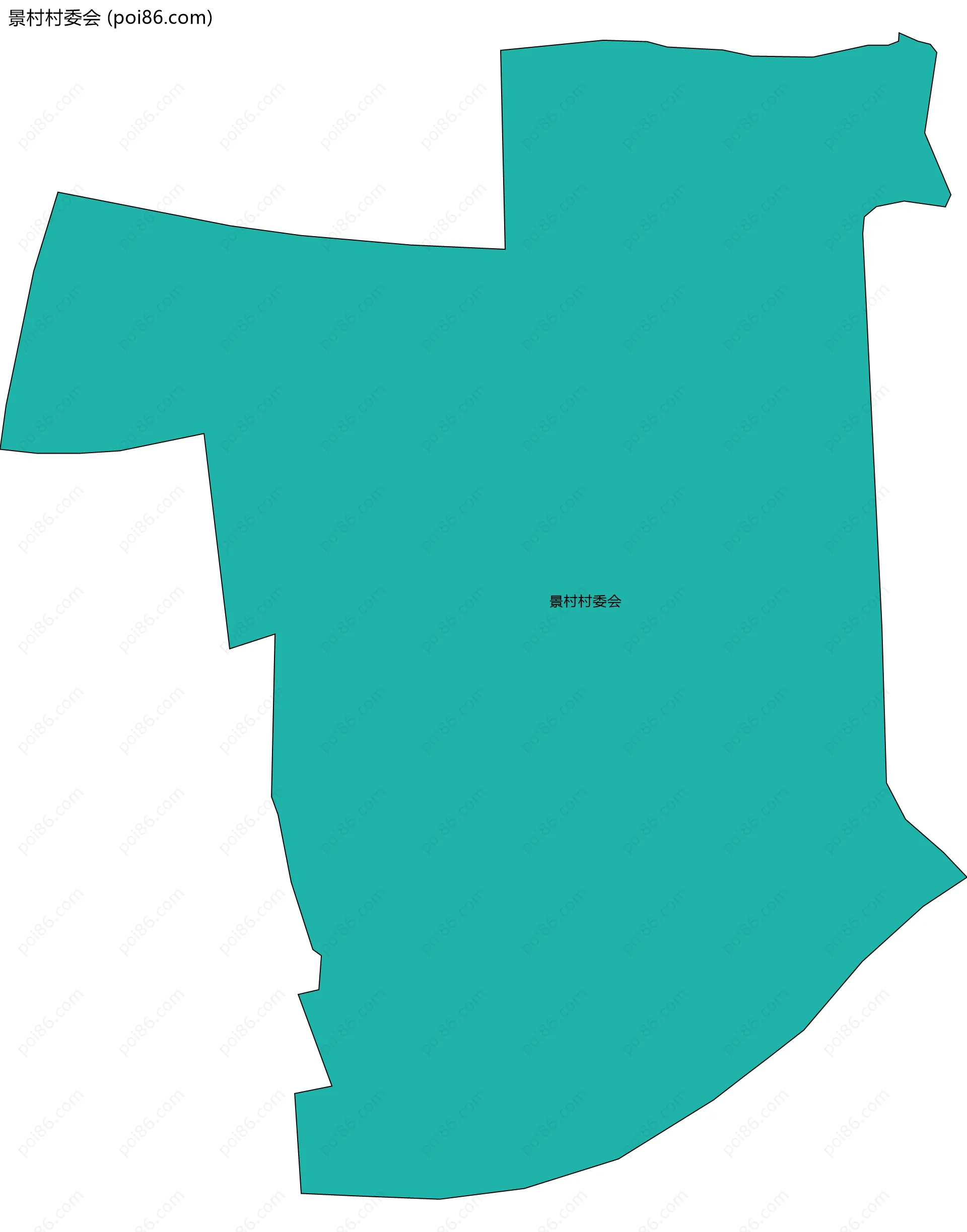 景村村委会边界地图