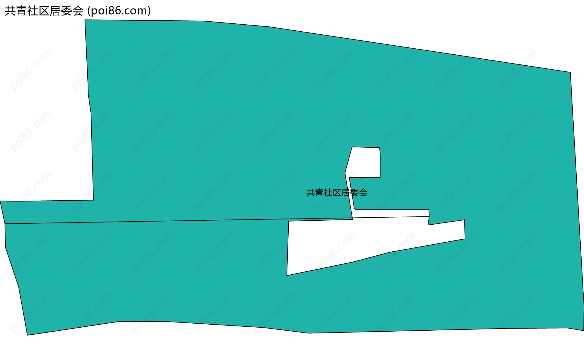 共青社区居委会边界地图