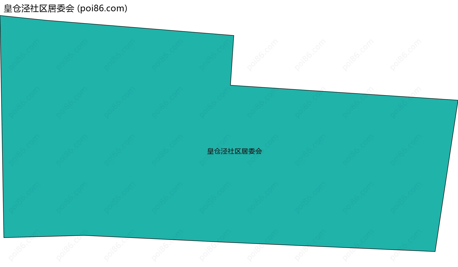 皇仓泾社区居委会边界地图