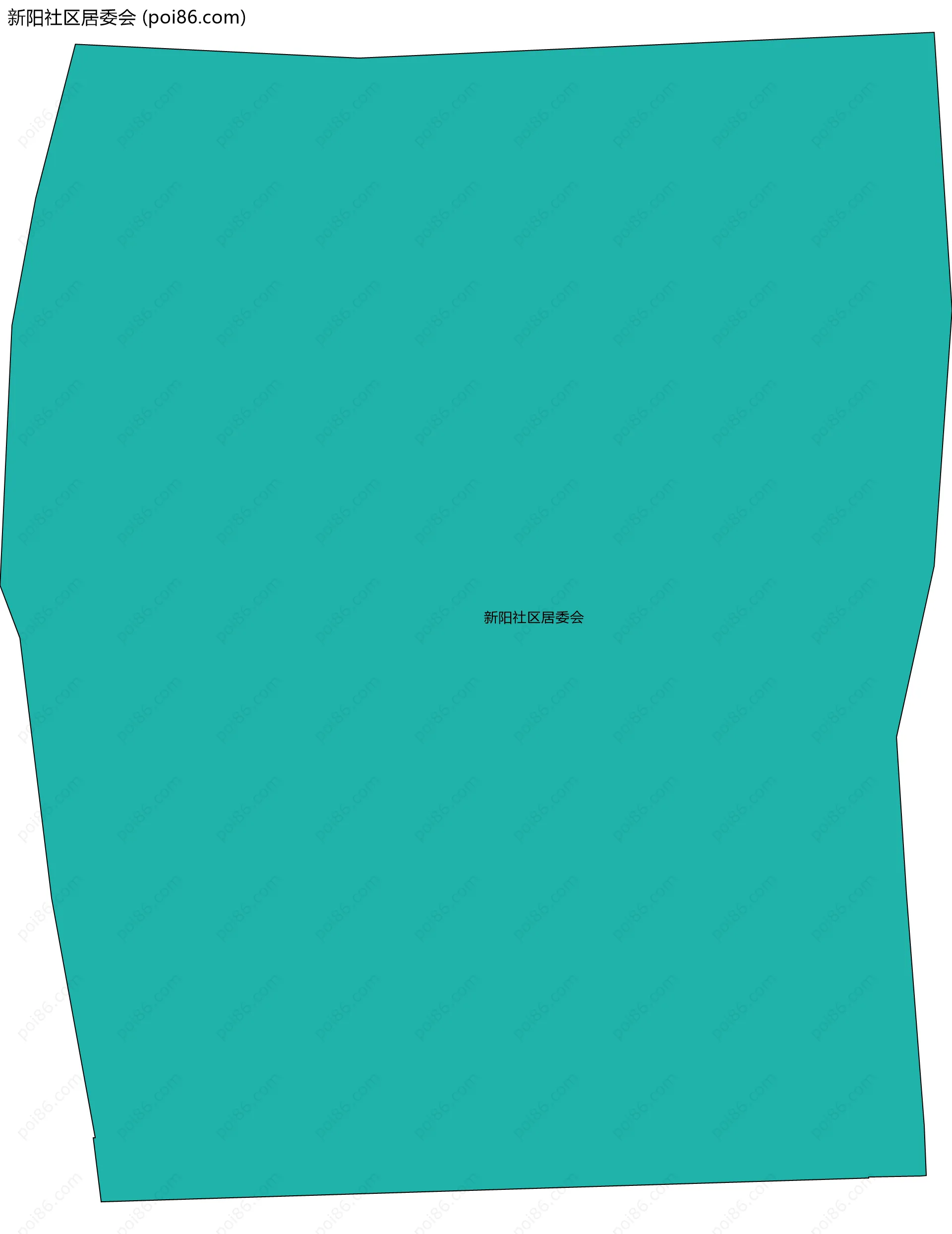 新阳社区居委会边界地图