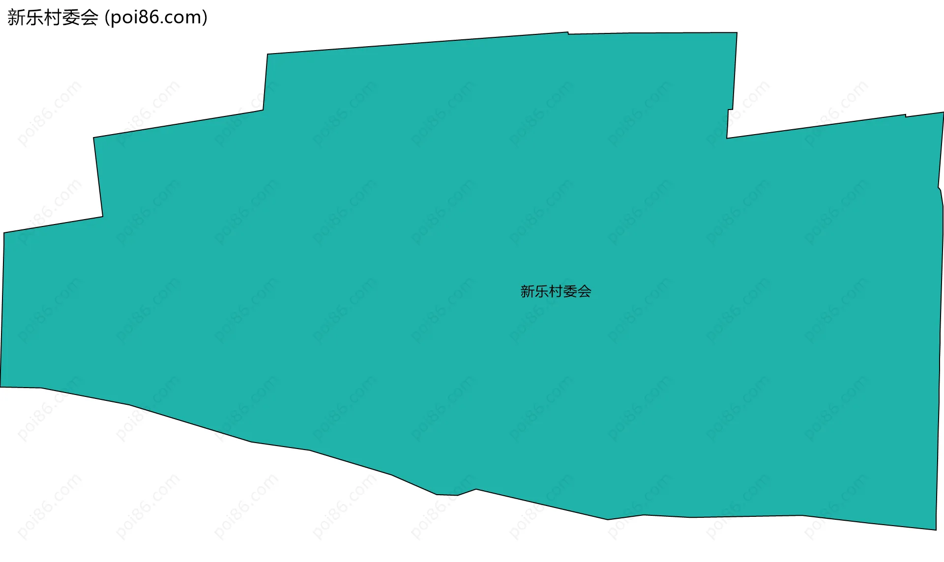新乐村委会边界地图