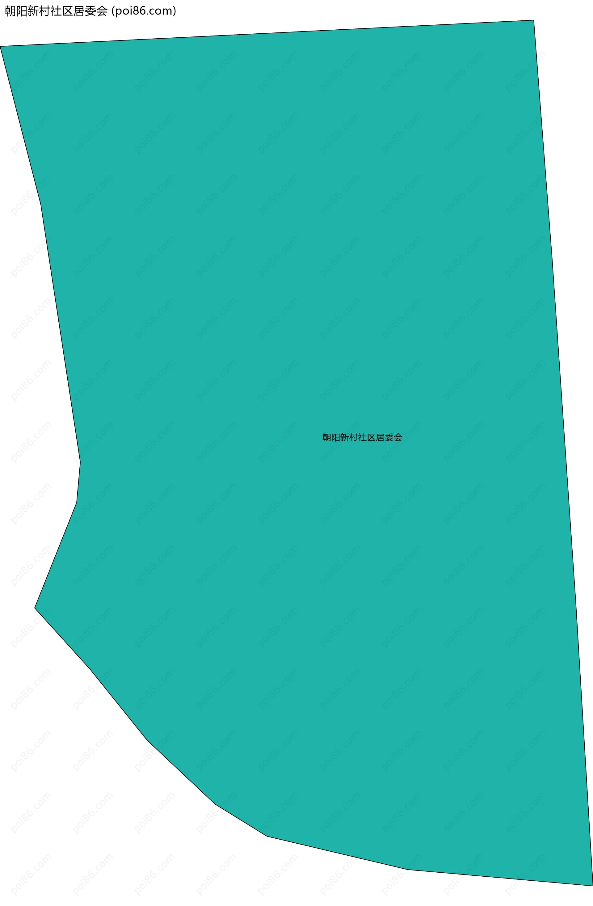 朝阳新村社区居委会边界地图