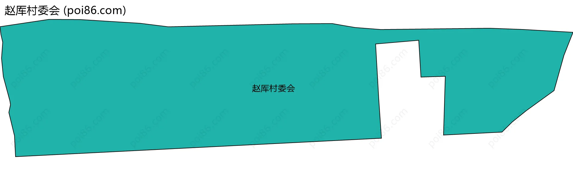 赵厍村委会边界地图