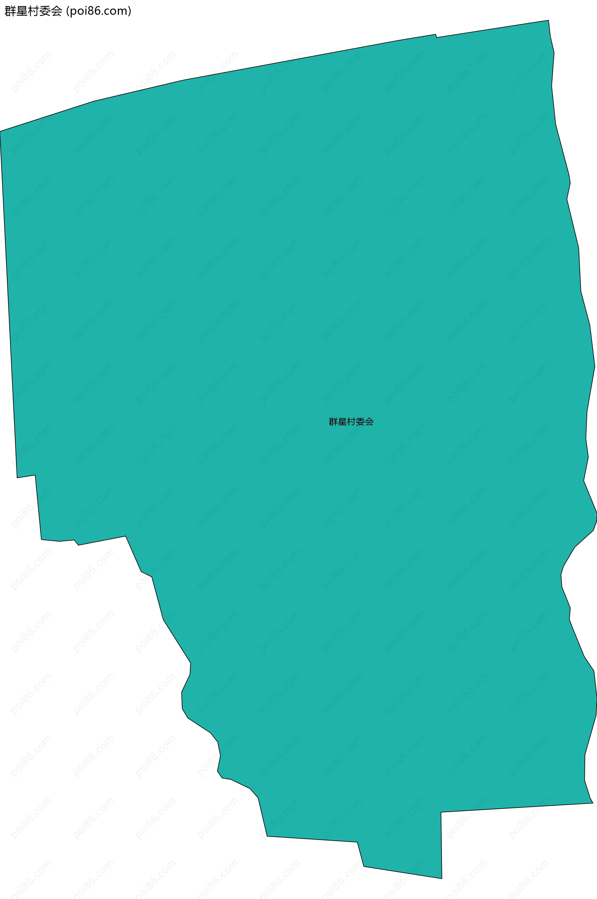 群星村委会边界地图