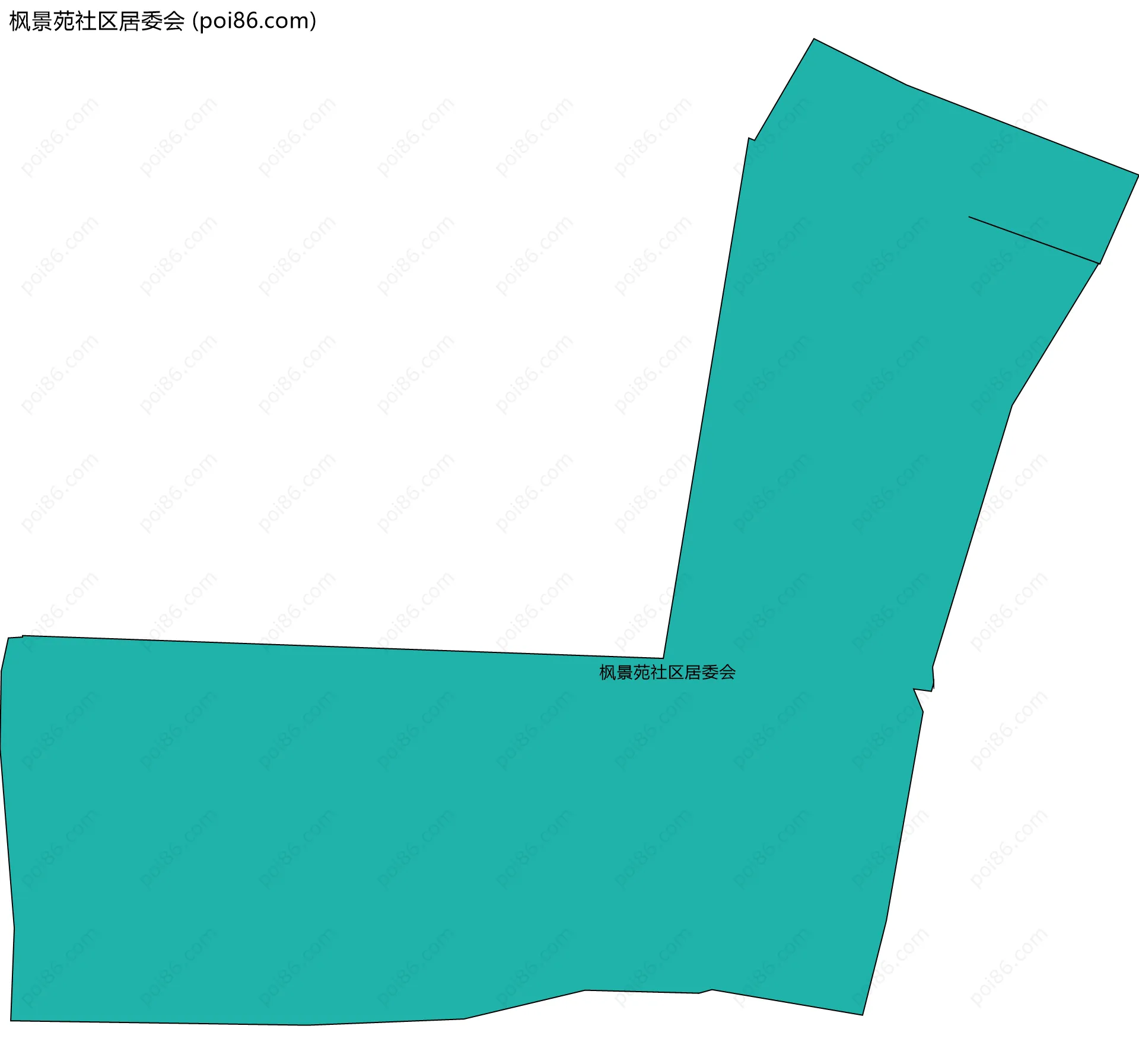 枫景苑社区居委会边界地图
