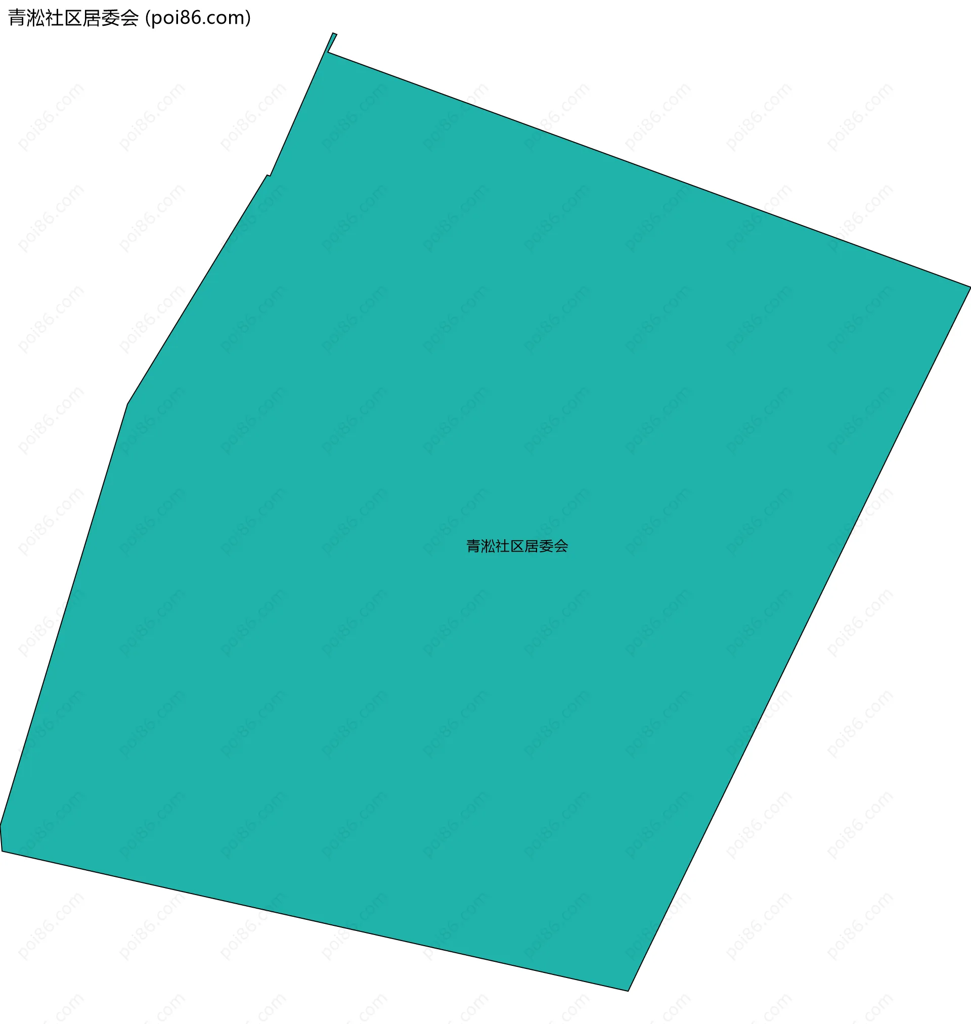 青淞社区居委会边界地图