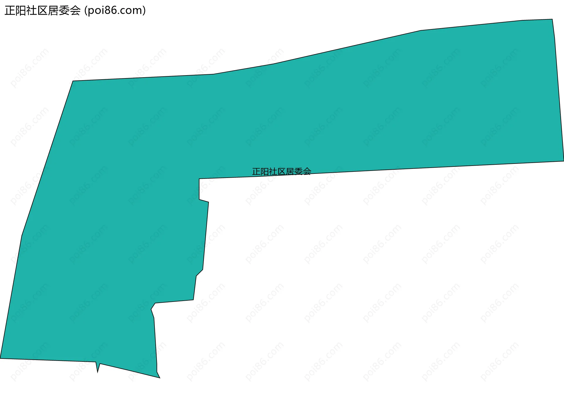 正阳社区居委会边界地图