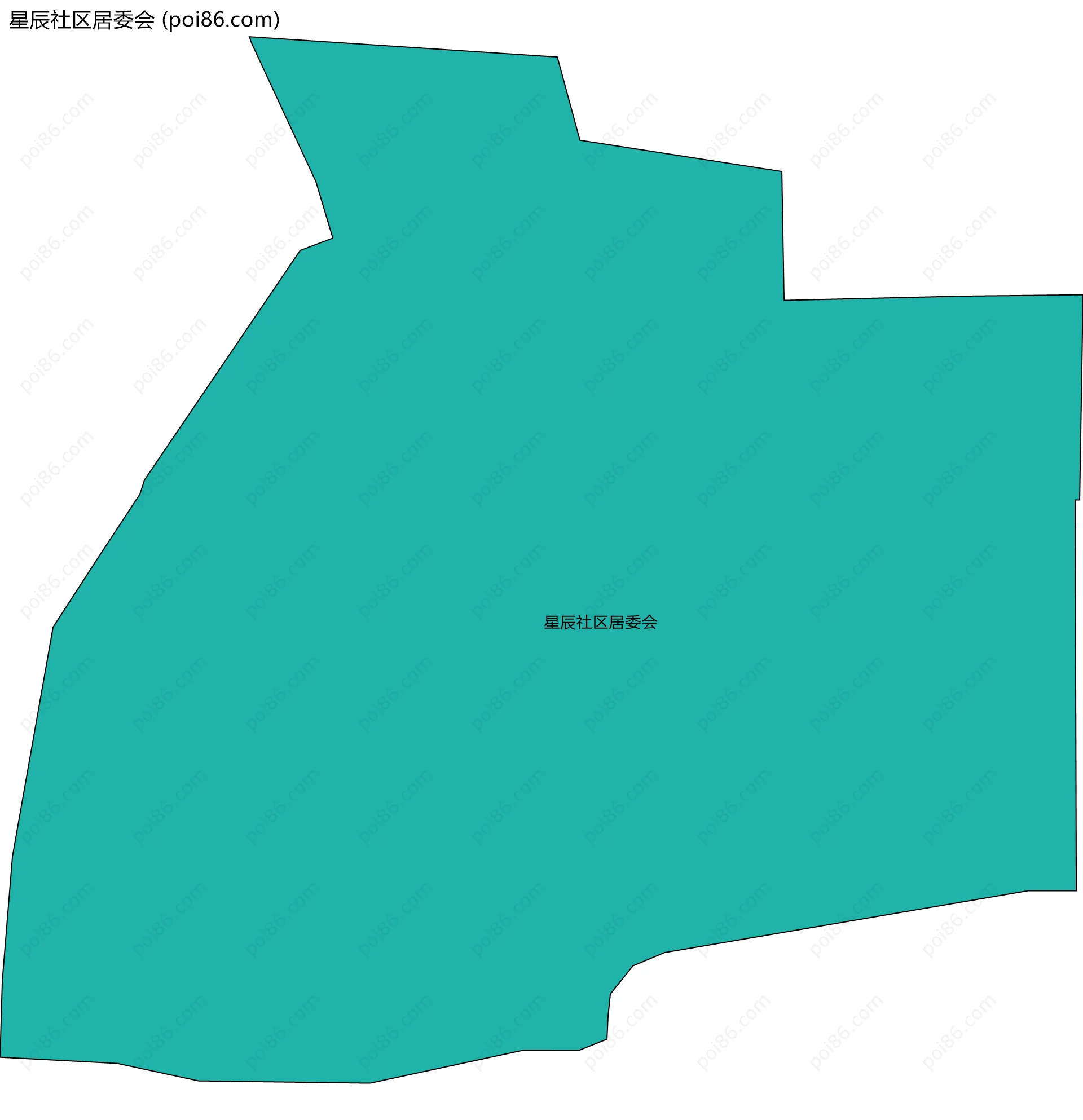 星辰社区居委会边界地图