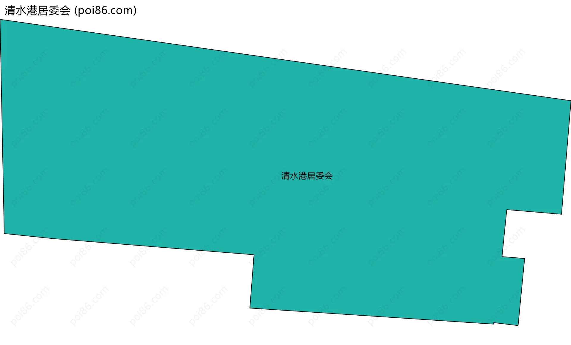 清水港居委会边界地图