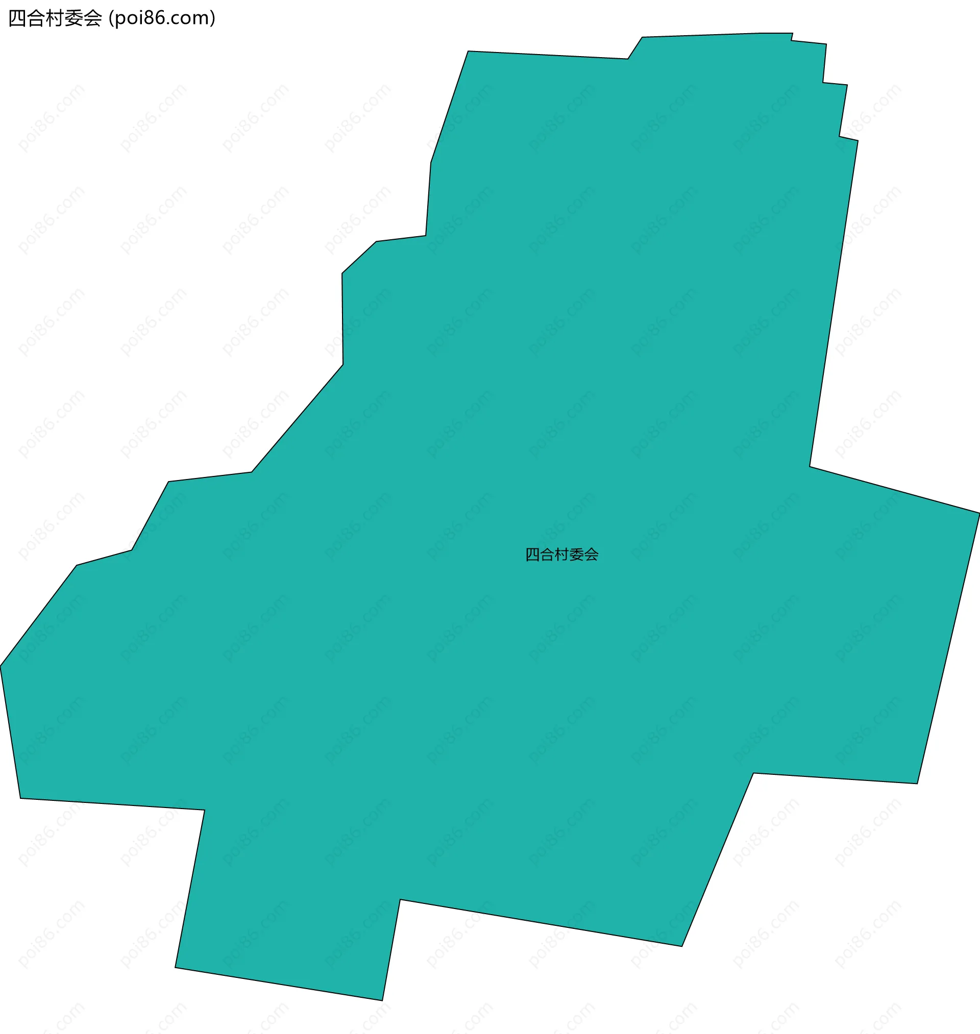 四合村委会边界地图