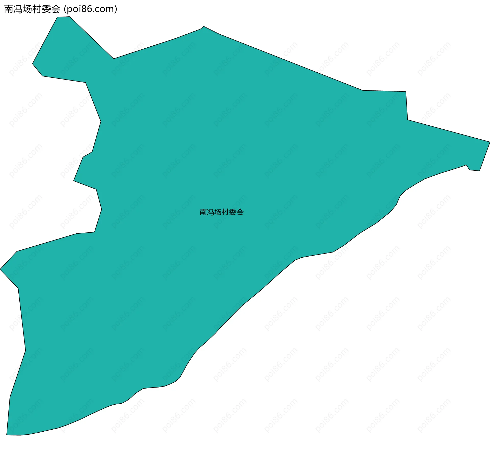 南冯场村委会边界地图