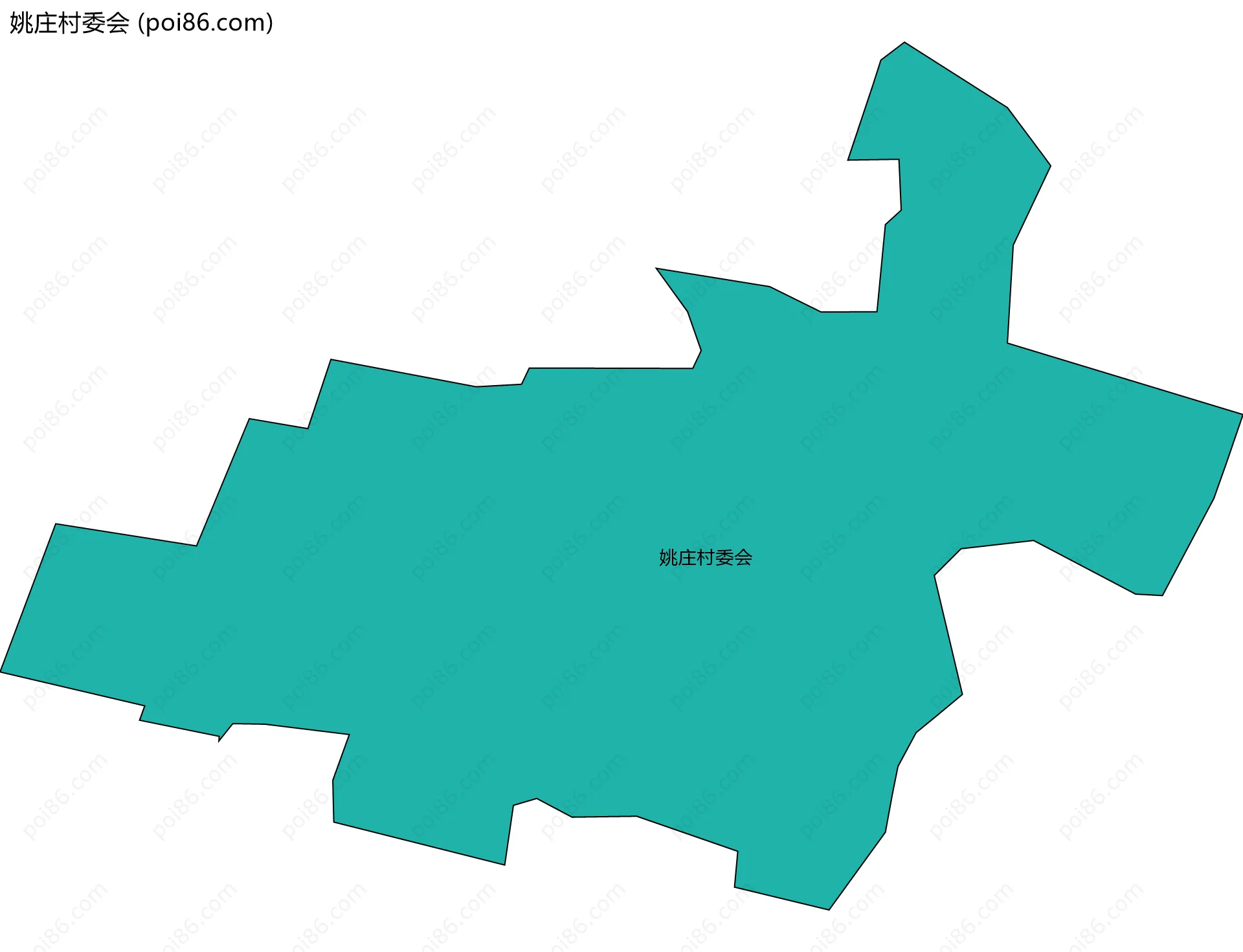姚庄村委会边界地图