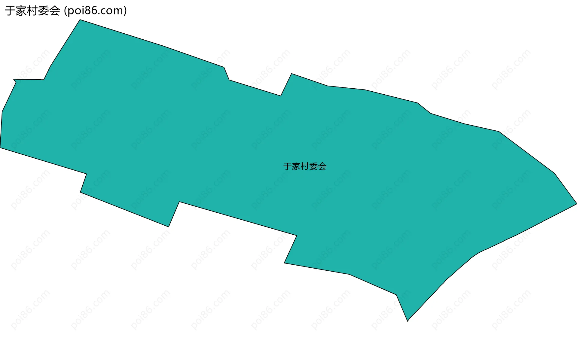 于家村委会边界地图