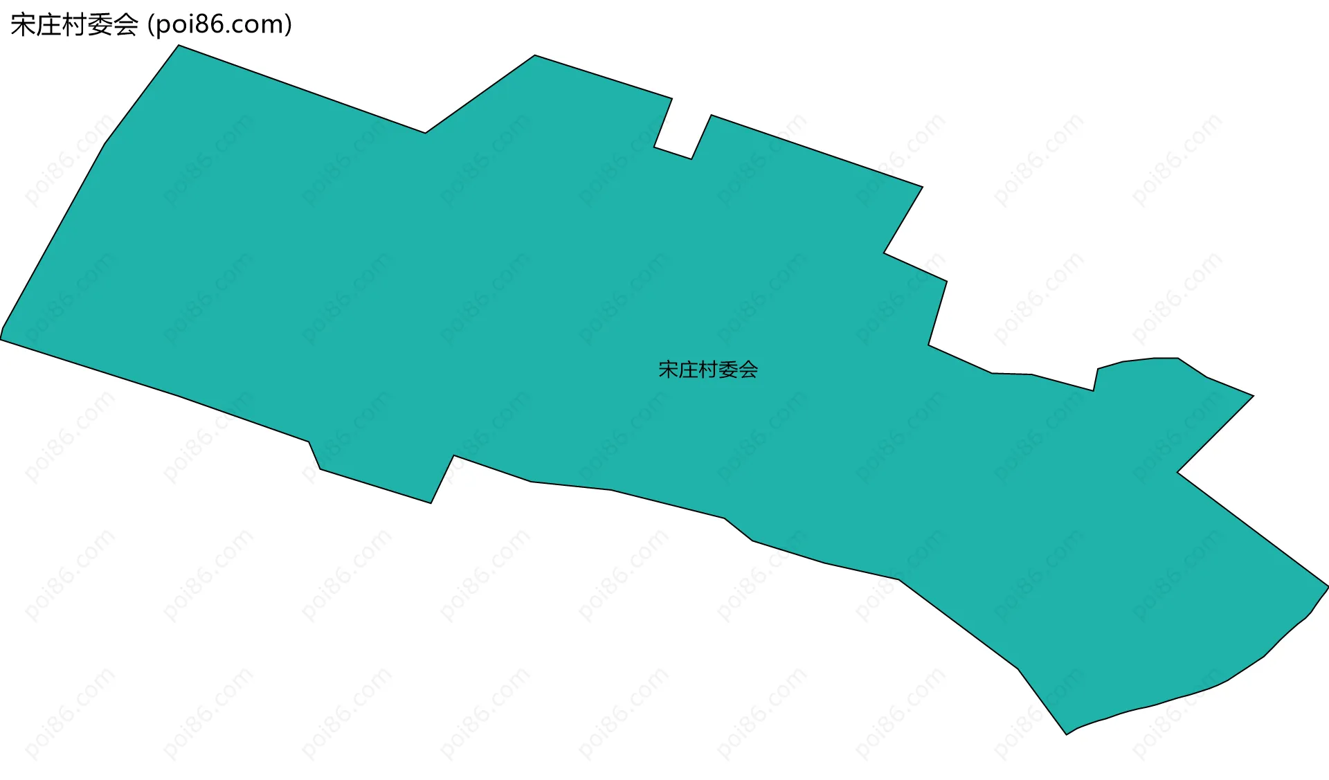 宋庄村委会边界地图