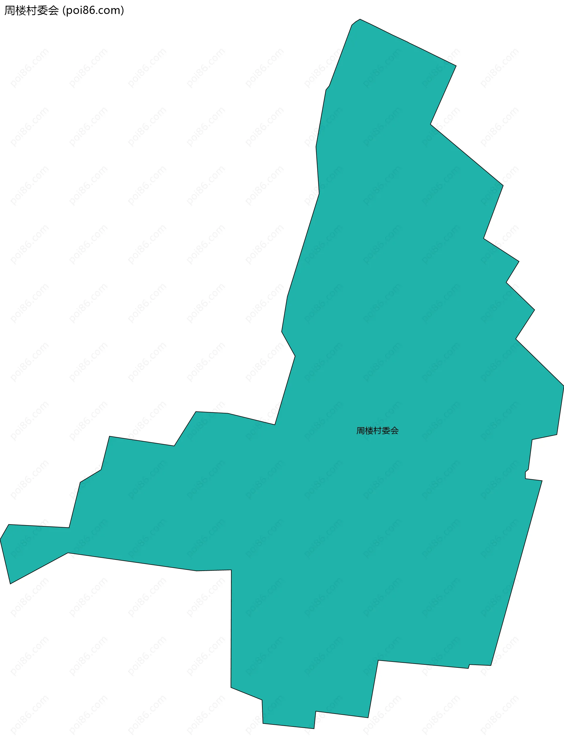 周楼村委会边界地图