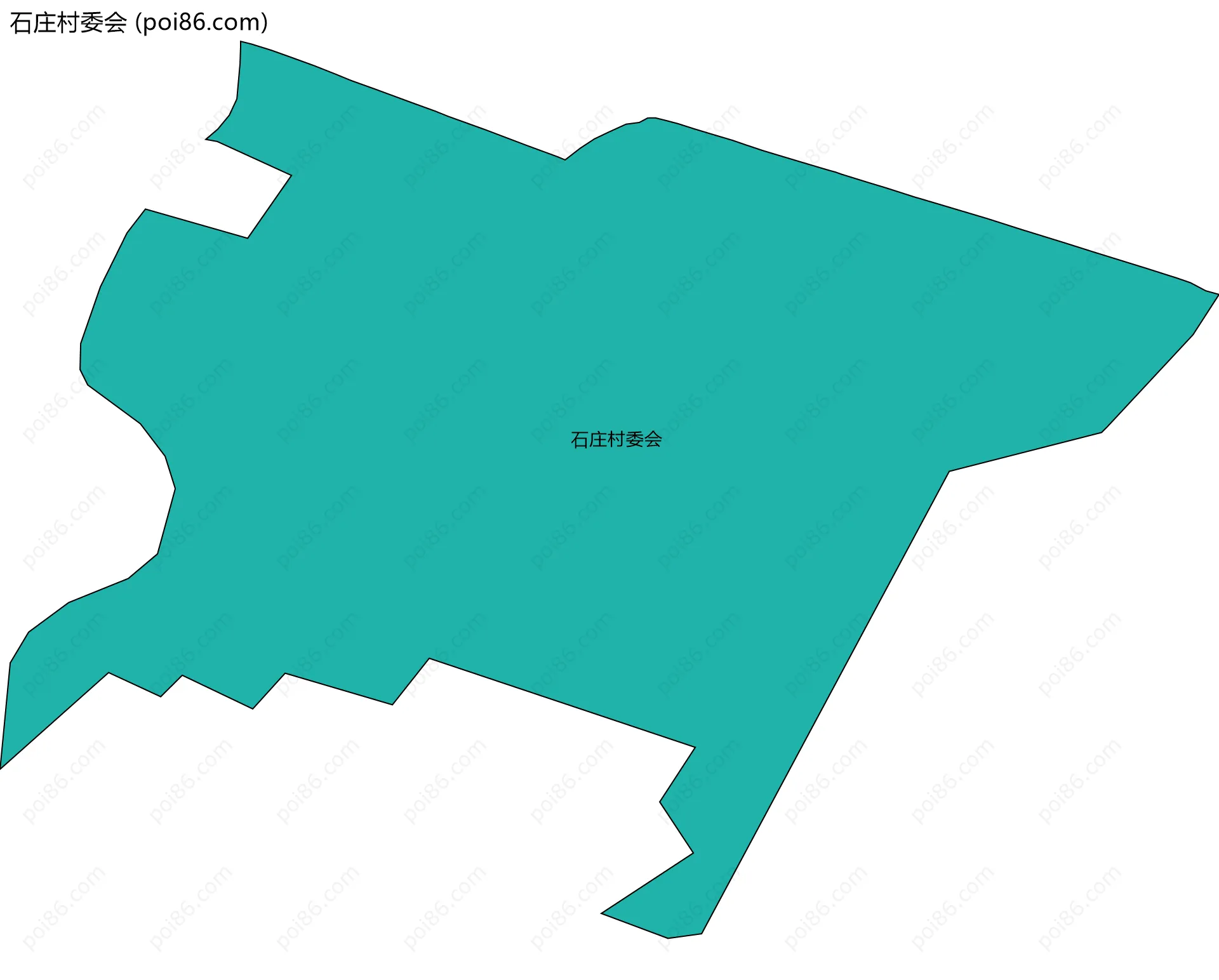 石庄村委会边界地图