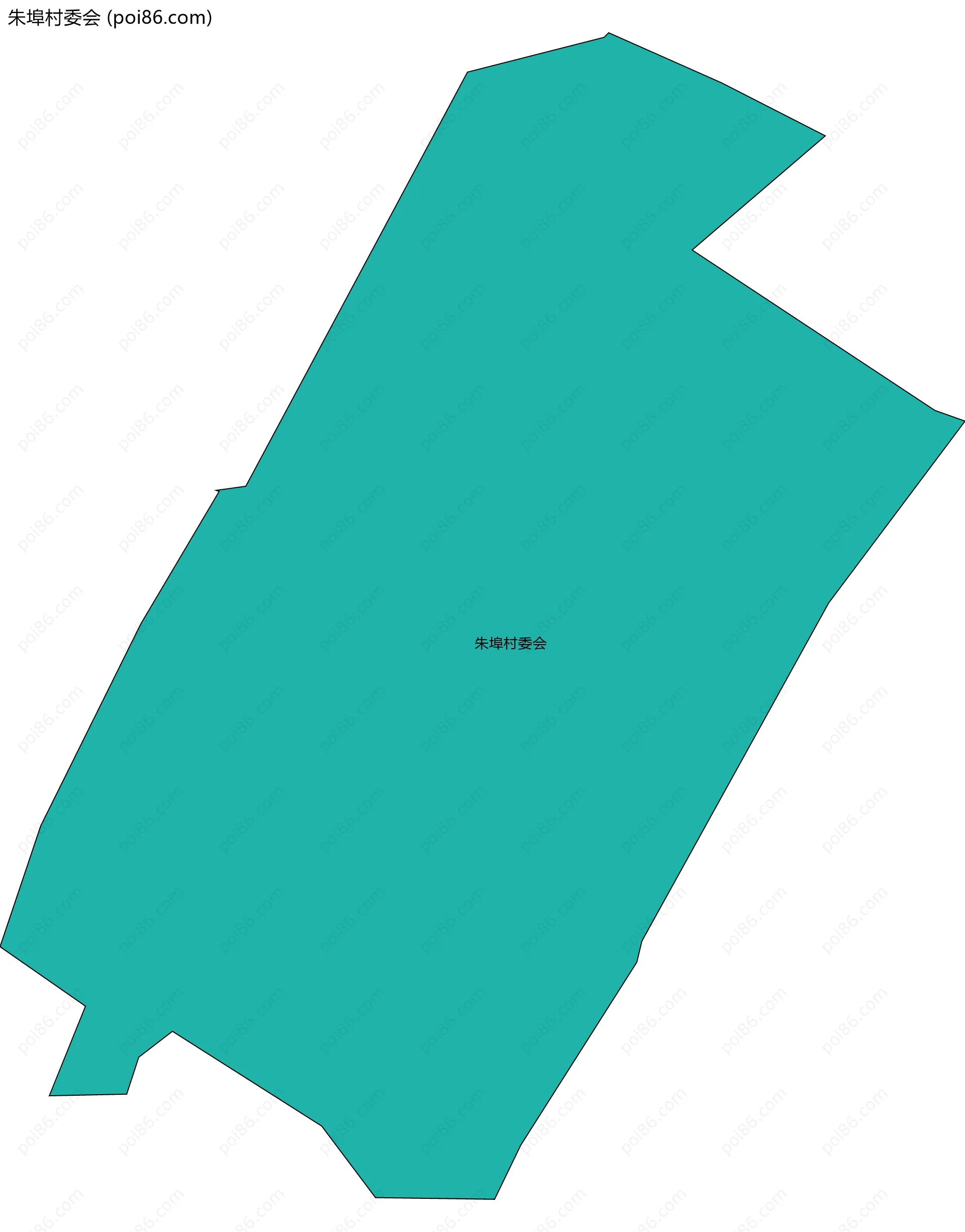 朱埠村委会边界地图