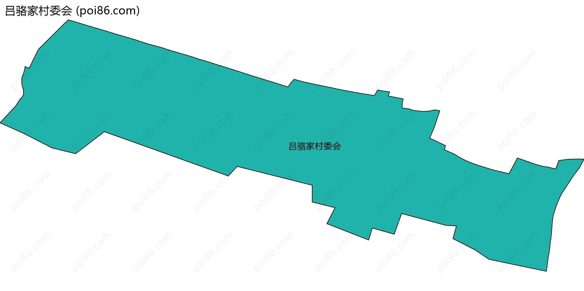 吕骆家村委会边界地图