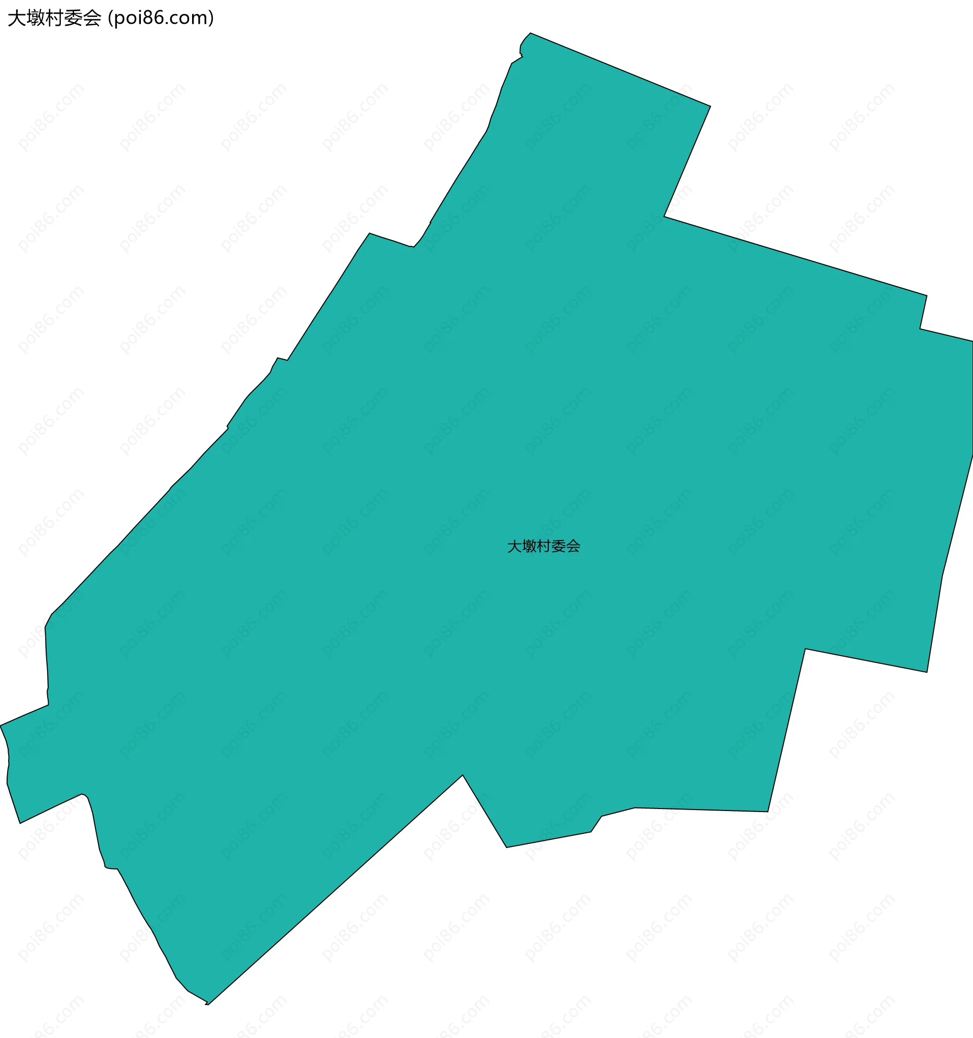 大墩村委会边界地图